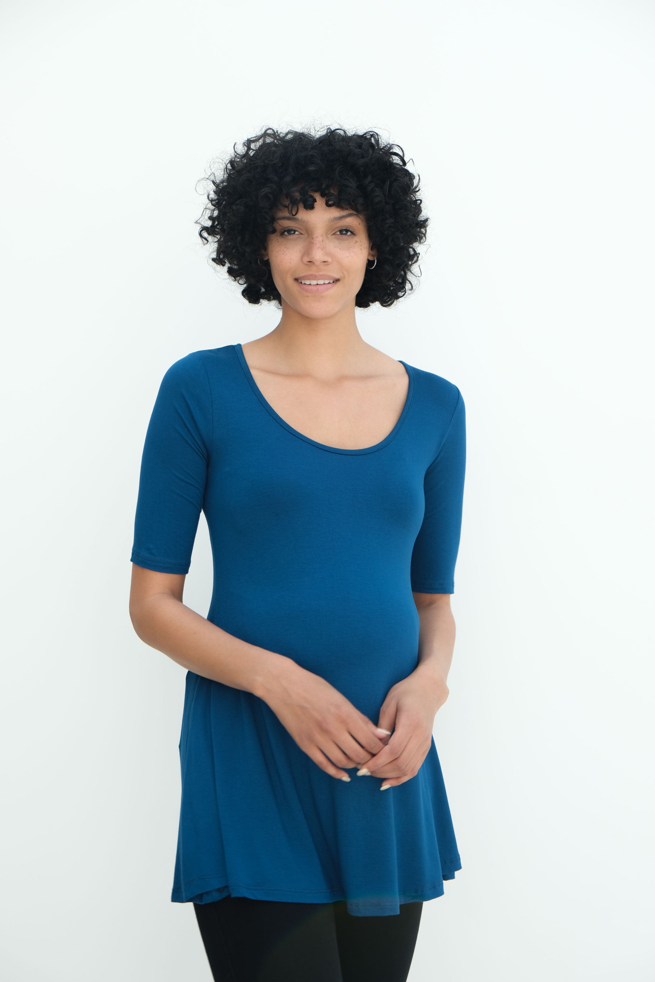 Tori | Cute Mini Fitted Maternity Dress With Short Sleeves Tori | Cute Mini Fitted Maternity Dress With Short Sleeves