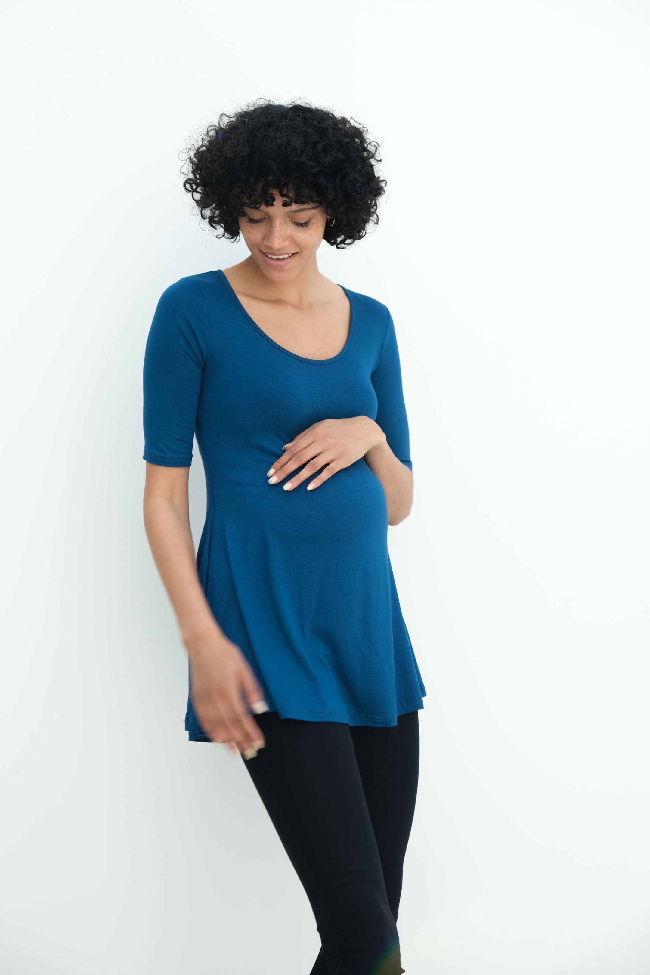 Tori | Cute Mini Fitted Maternity Dress With Short Sleeves Tori | Cute Mini Fitted Maternity Dress With Short Sleeves