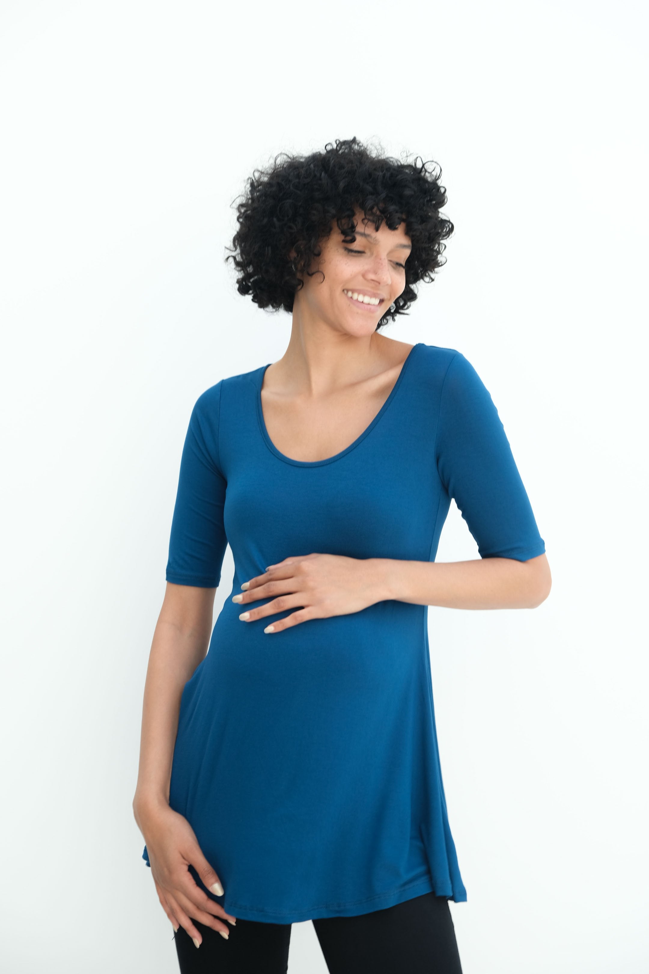 Tori | Cute Mini Fitted Maternity Dress With Short Sleeves Tori | Cute Mini Fitted Maternity Dress With Short Sleeves
