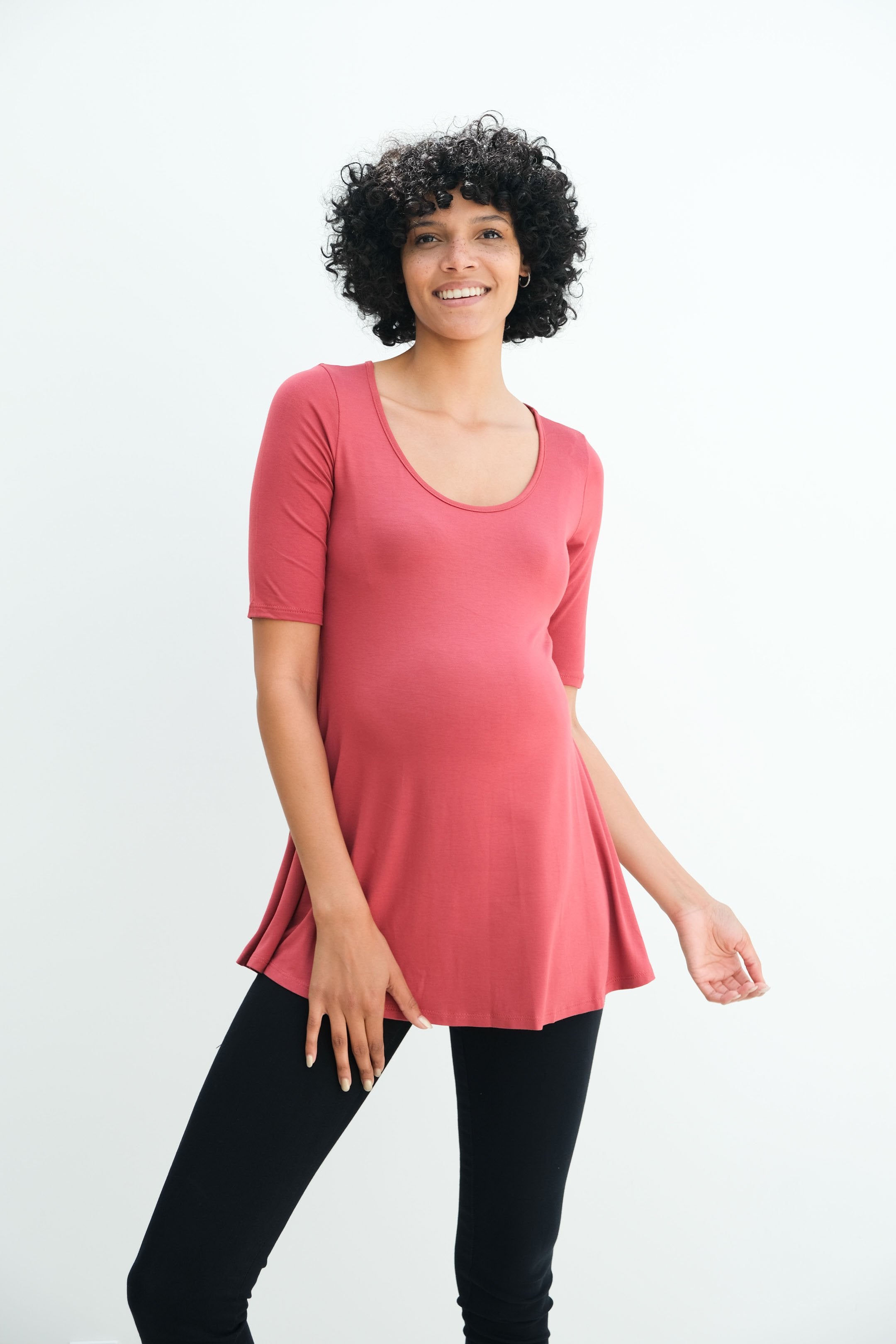 Tori | Cute Mini Fitted Maternity Dress With Short Sleeves Tori | Cute Mini Fitted Maternity Dress With Short Sleeves