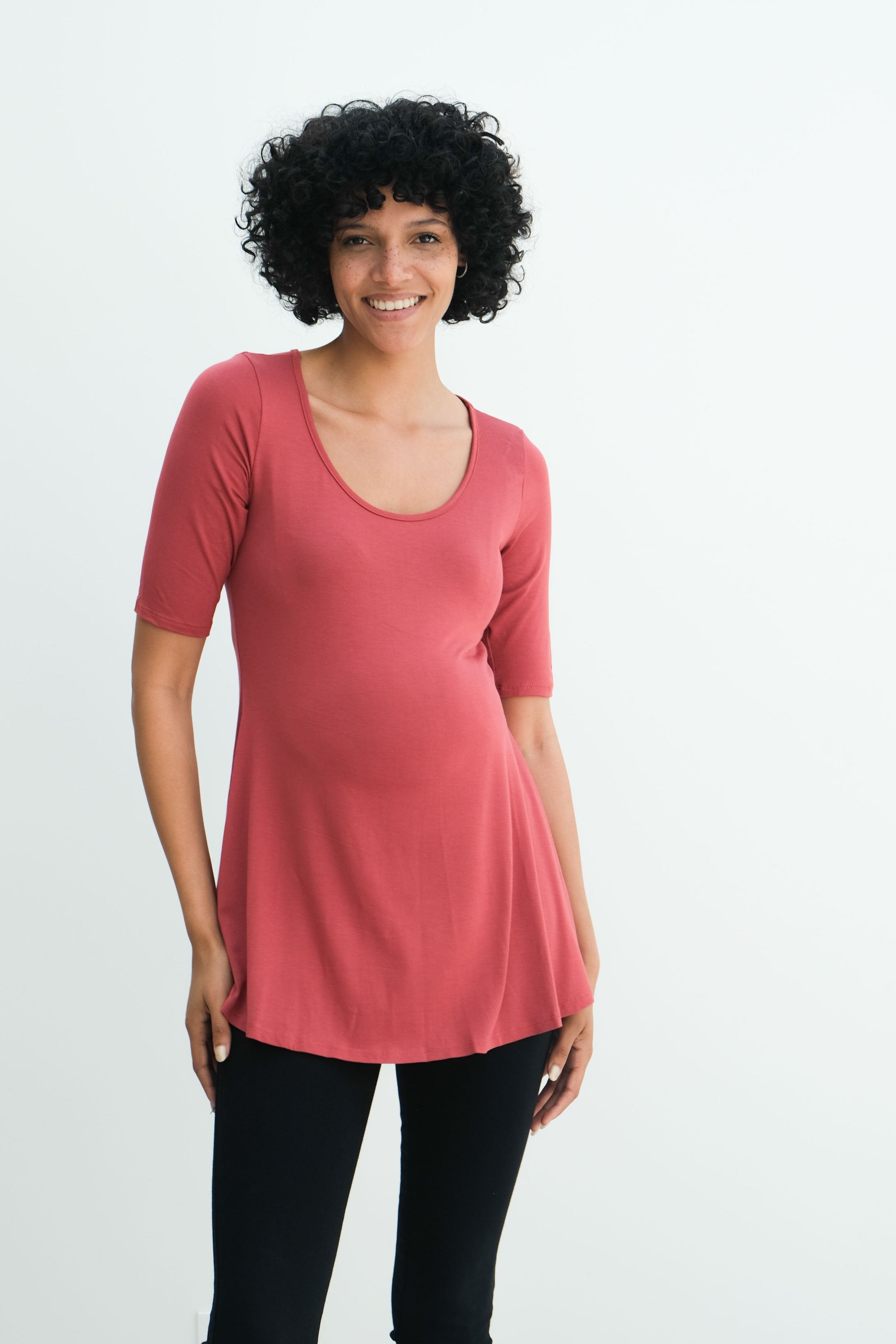 Tori | Cute Mini Fitted Maternity Dress With Short Sleeves Tori | Cute Mini Fitted Maternity Dress With Short Sleeves