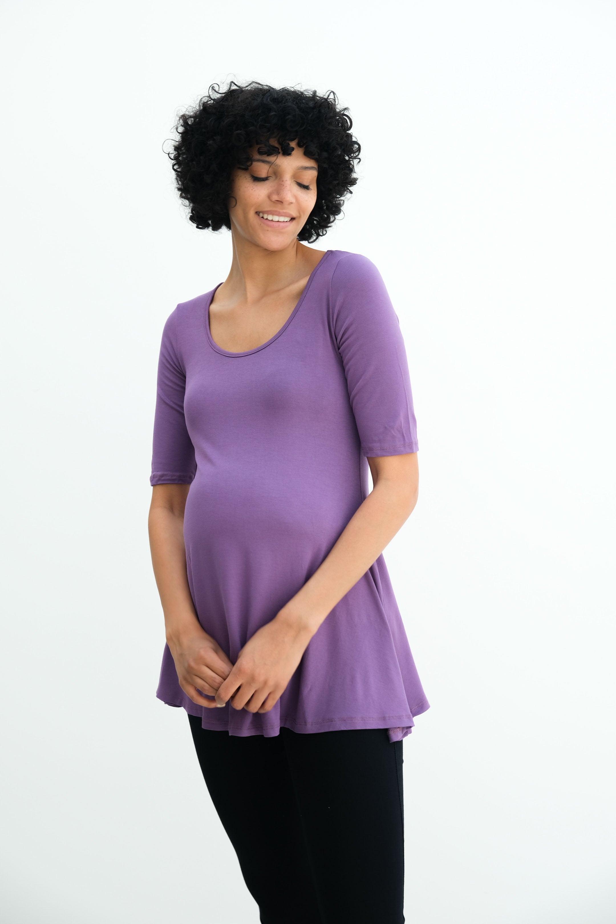 Tori | Cute Mini Fitted Maternity Dress With Short Sleeves Tori | Cute Mini Fitted Maternity Dress With Short Sleeves