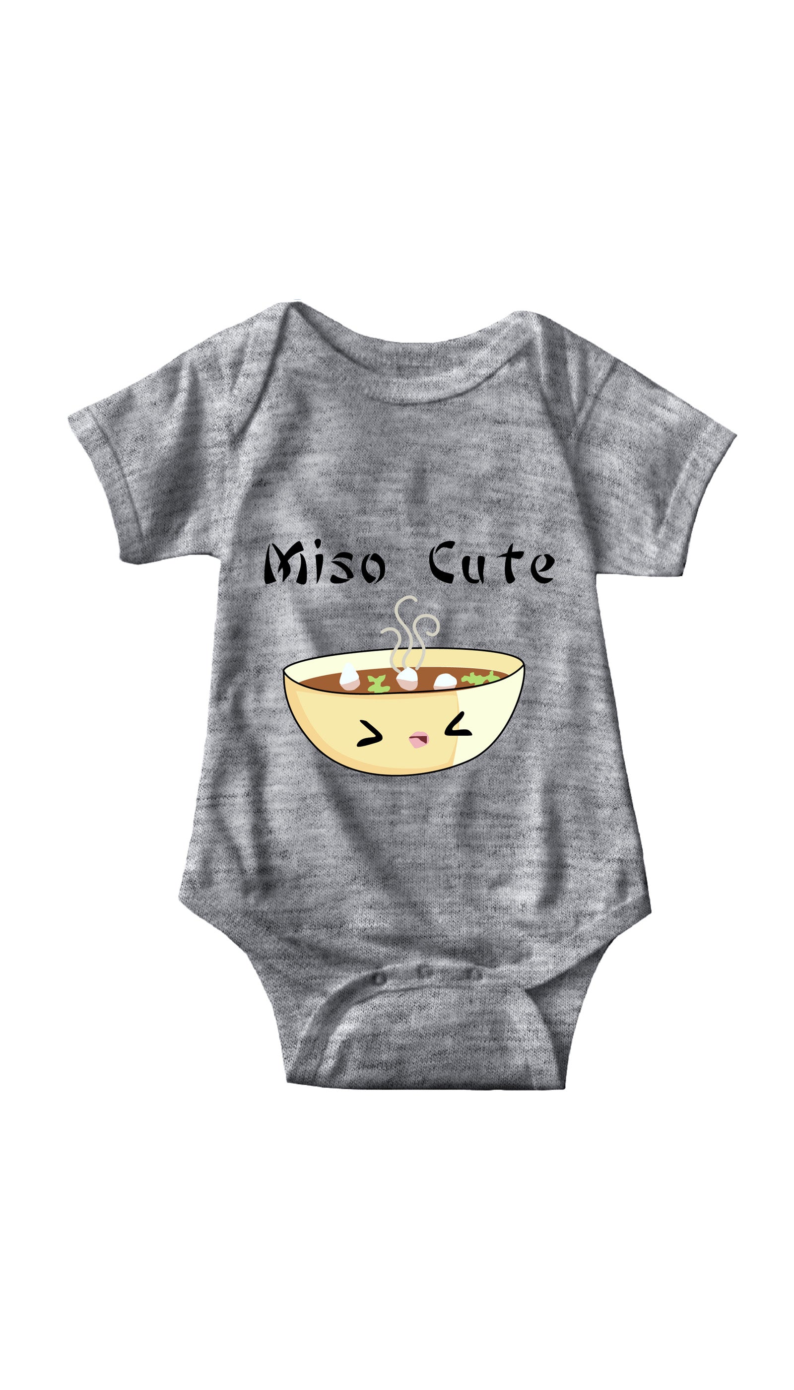 Miso Cute Funny Infant Onesie Miso Cute Gray Infant Onesie | Sarcastic ME
