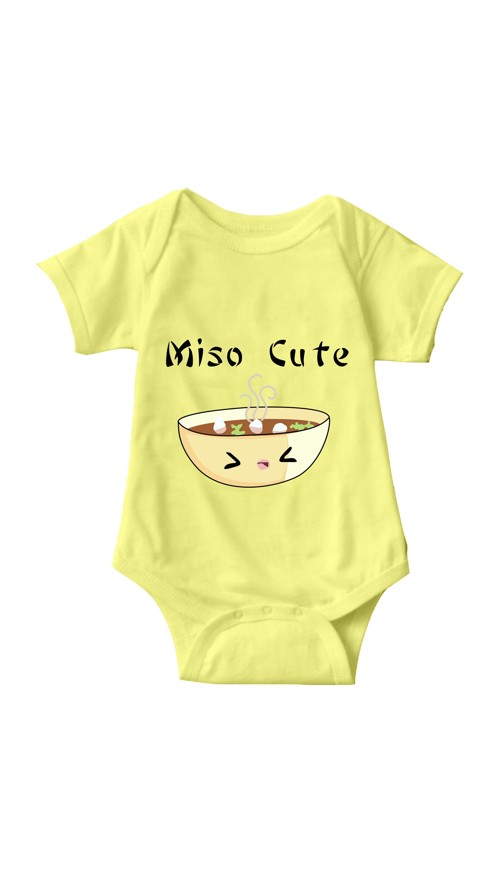 Miso Cute Funny Infant Onesie Miso Cute Yellow Infant Onesie | Sarcastic ME