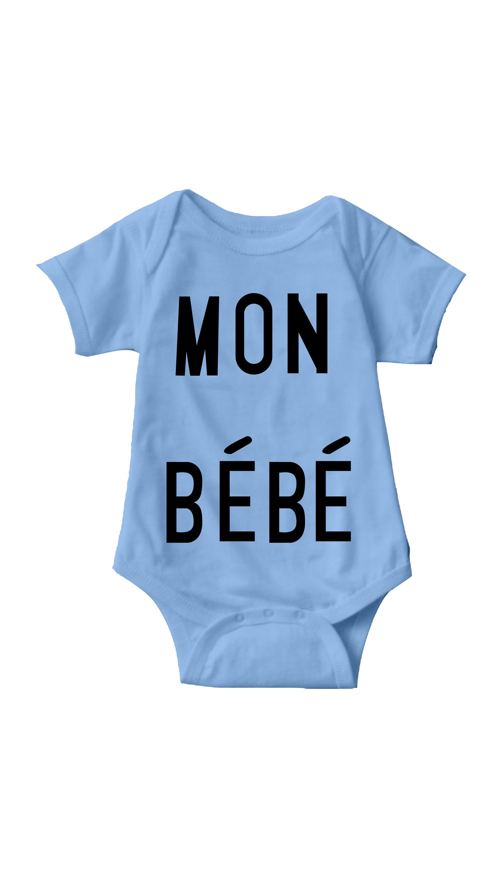 Mon Bebe Infant Onesie Mon Bebe Light Blue Infant Onesie | Sarcastic ME
