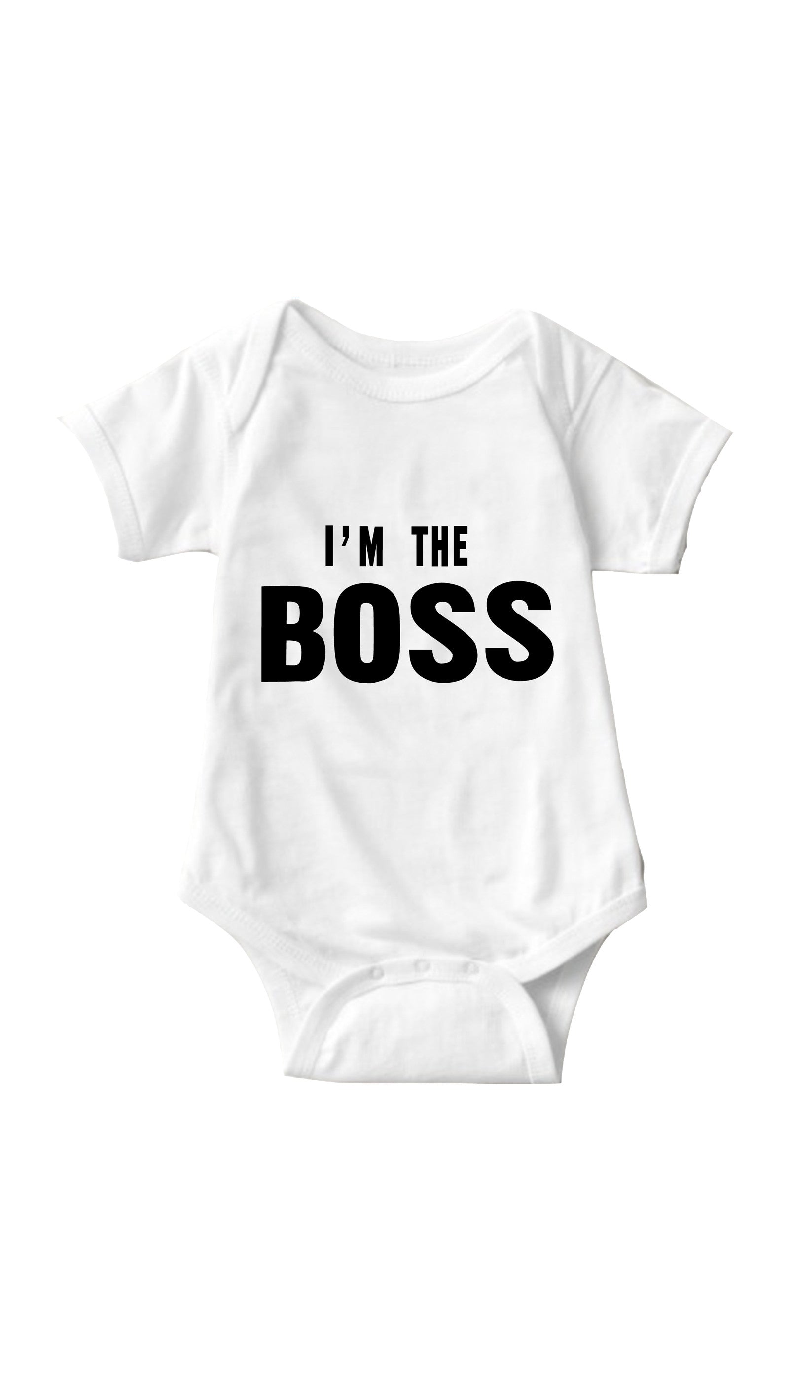 I'm The Boss Infant Onesie I'm The Boss White Infant Onesie | Sarcastic ME