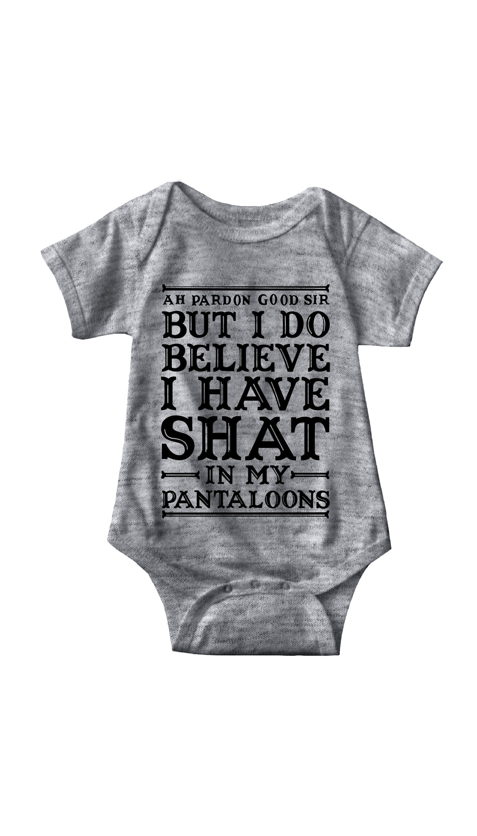 Ah Pardon Good Sir Infant Onesie Ah Pardon Good Sir Gray Infant Onesie | Sarcastic ME