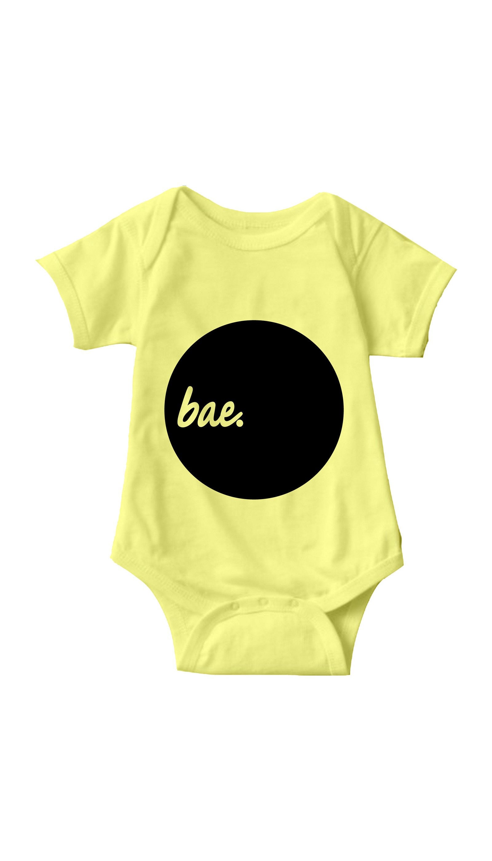 Bae Cute & Funny Baby Infant Onesie Bae Yellow Infant Onesie | Sarcastic ME