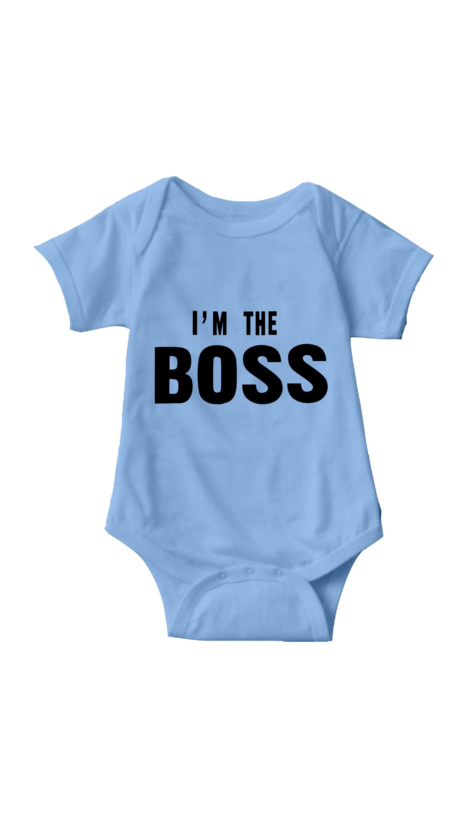 I'm The Boss Infant Onesie I'm The Boss Light Blue Infant Onesie | Sarcastic ME