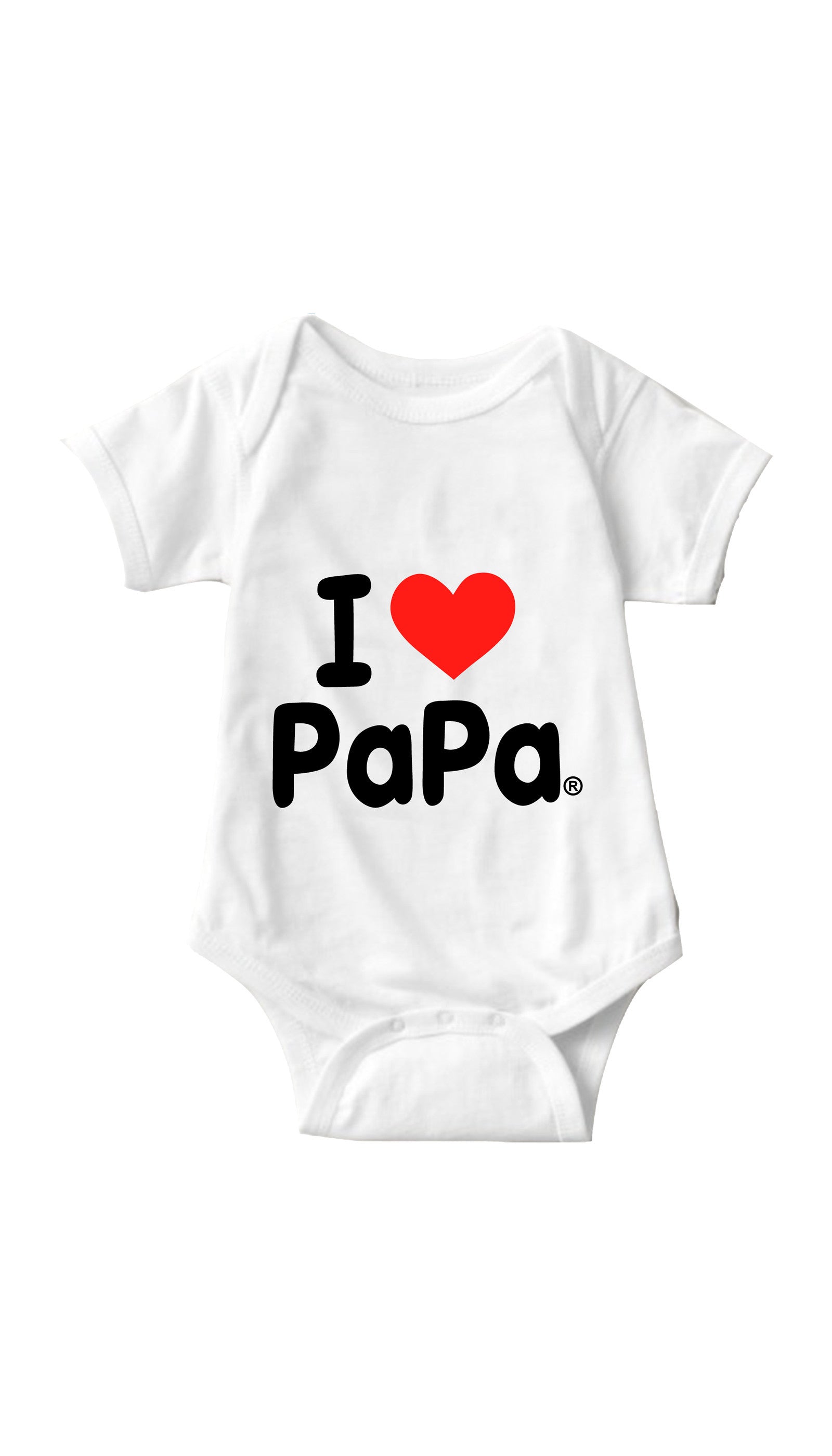 I Love Papa Infant Onesie I Love Papa White Infant Onesie | Sarcastic ME