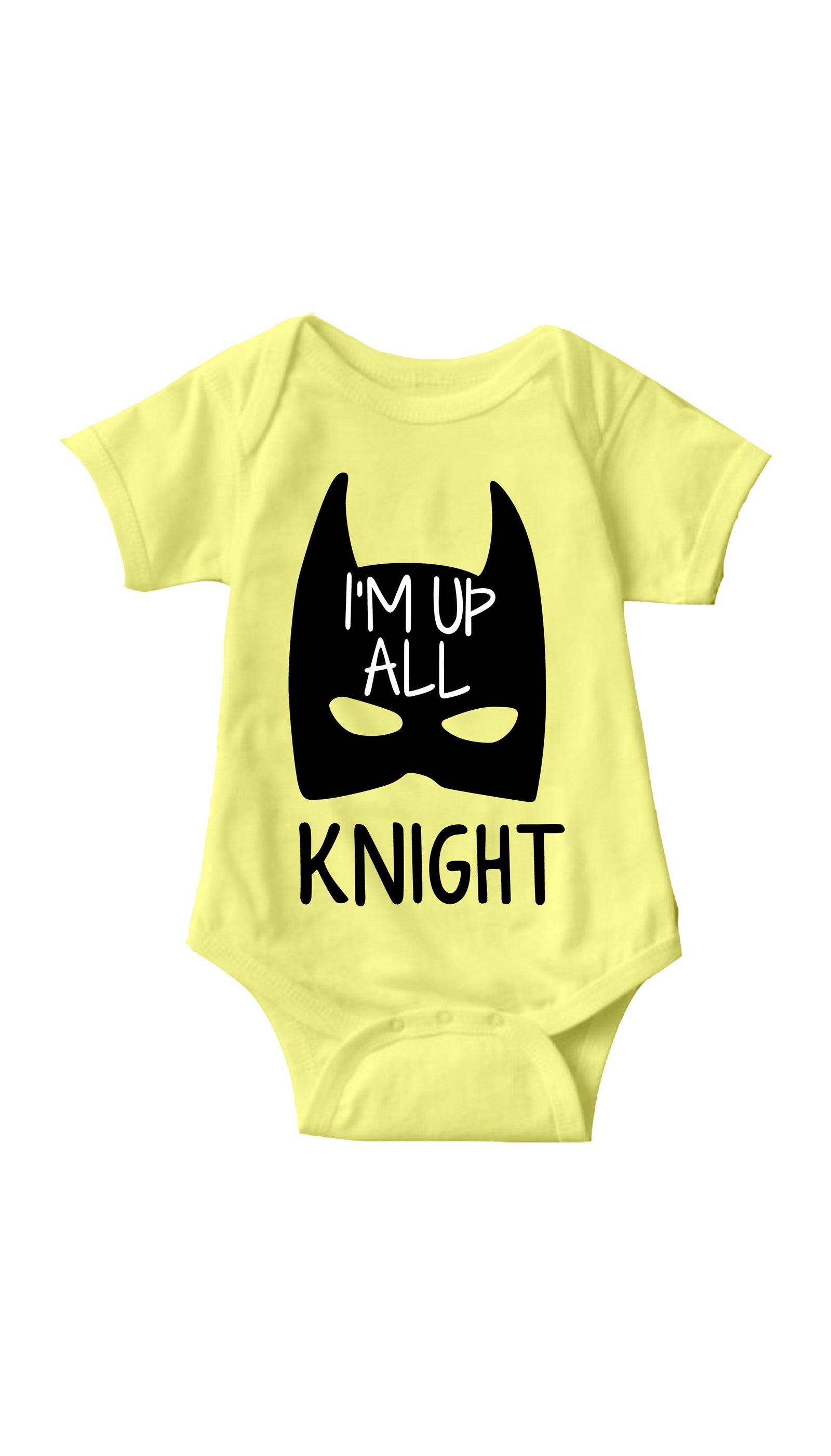 I'm Up All Knight Infant Onesie  I'm Up All Knight Yellow Infant Onesie | Sarcastic ME