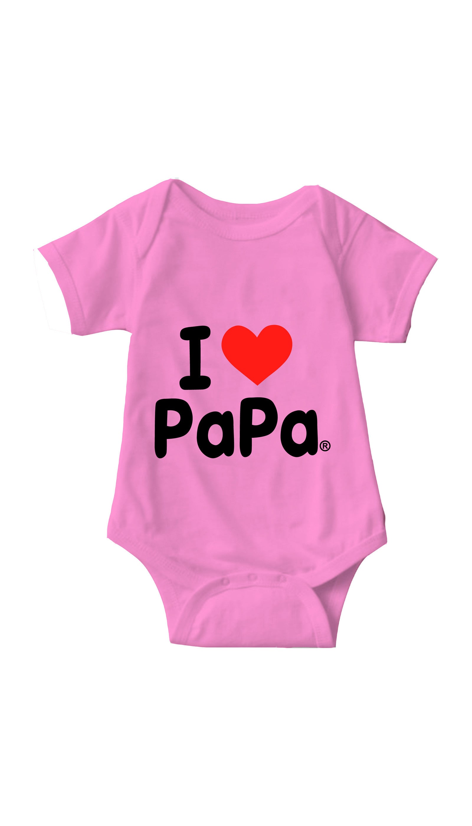 I Love Papa Infant Onesie I Love Papa Pink Infant Onesie | Sarcastic ME
