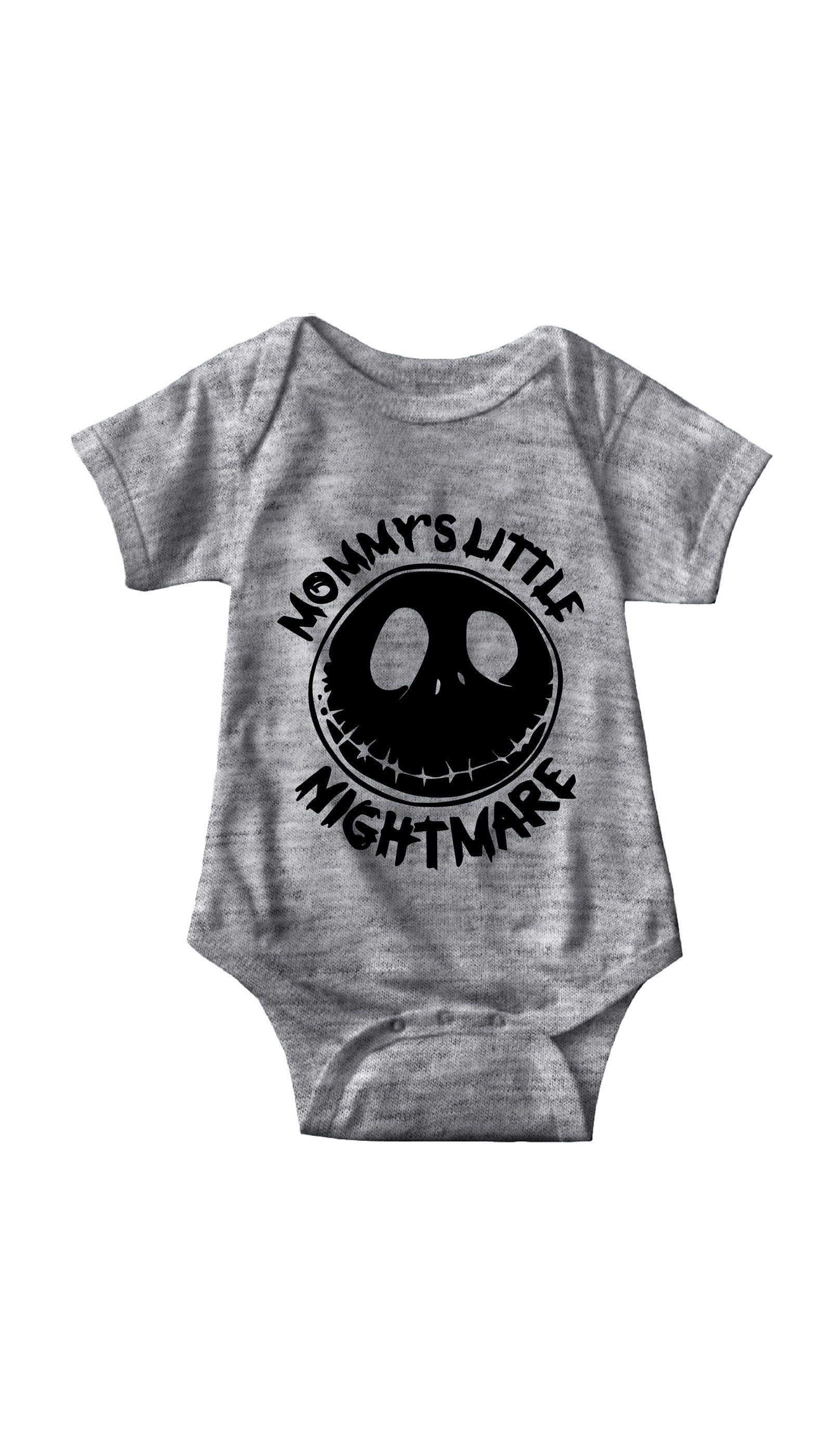 Mommy's Little Nightmare Infant Onesie Mommy's Little Nightmare Gray Infant Onesie | Sarcastic ME