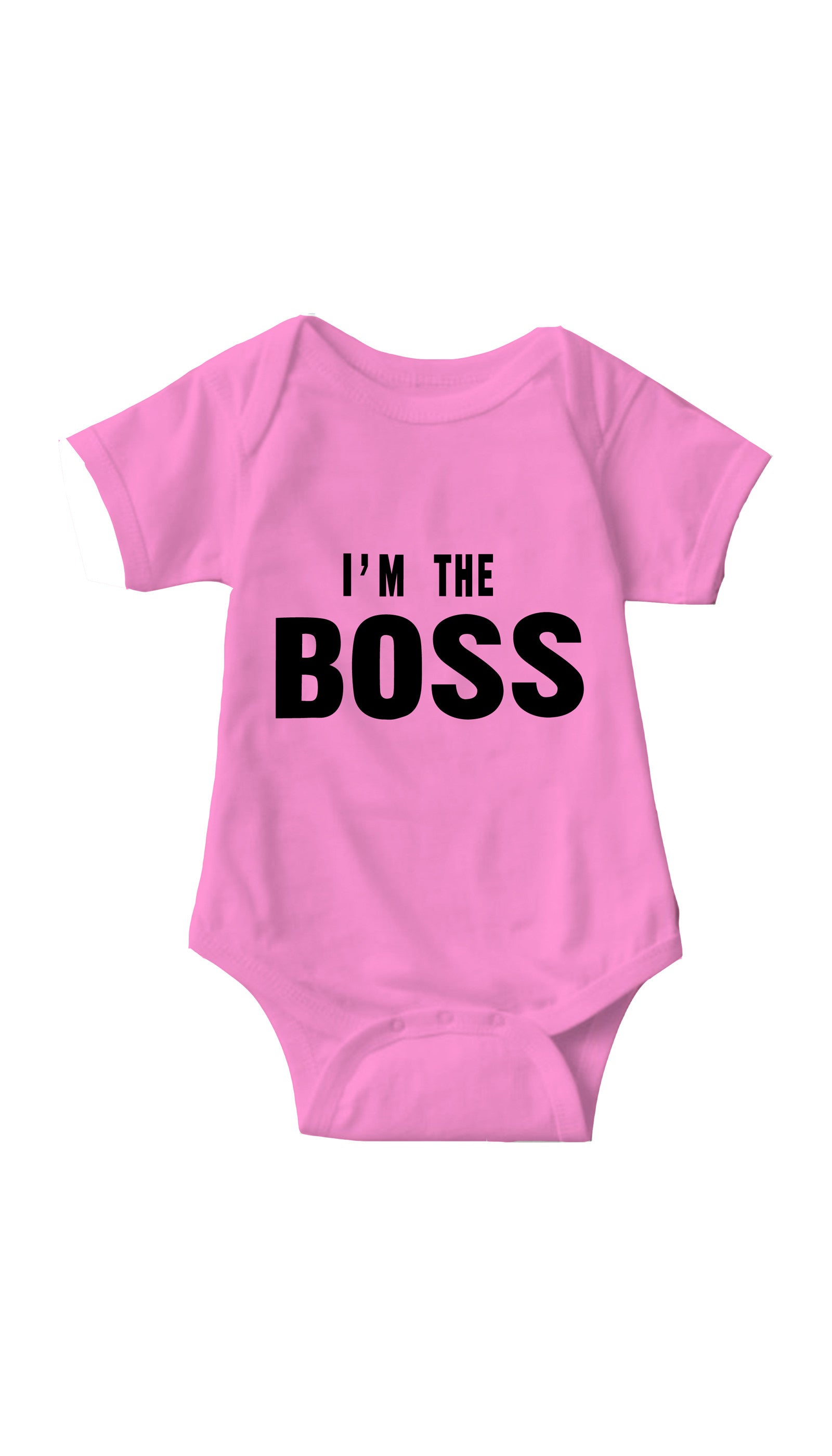 I'm The Boss Infant Onesie I'm The Boss Pink Infant Onesie | Sarcastic ME