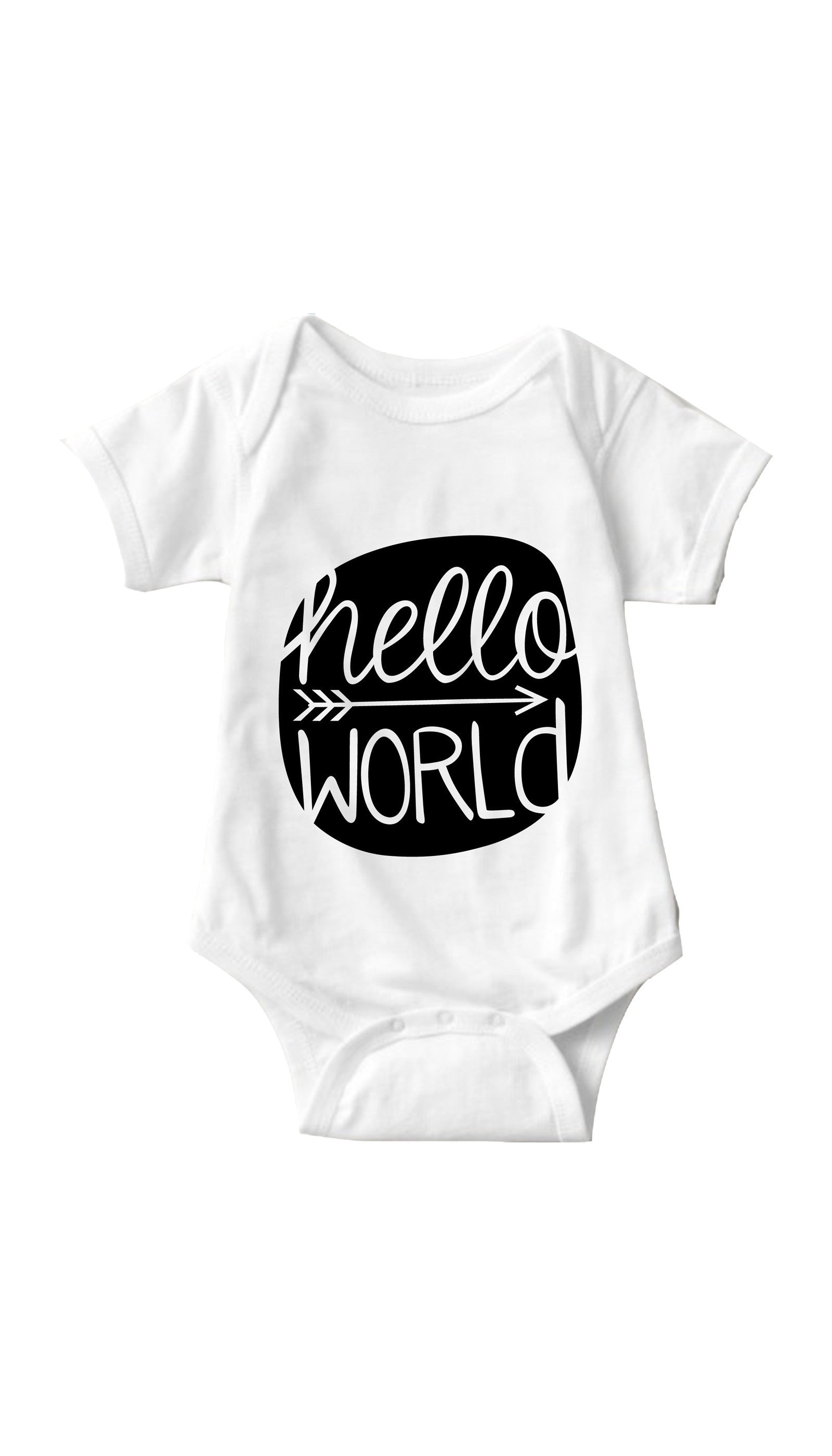 Hello World Infant Onesie Hello World White Infant Onesie | Sarcastic ME