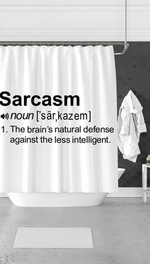 Sarcasm Noun Funny Shower Curtain