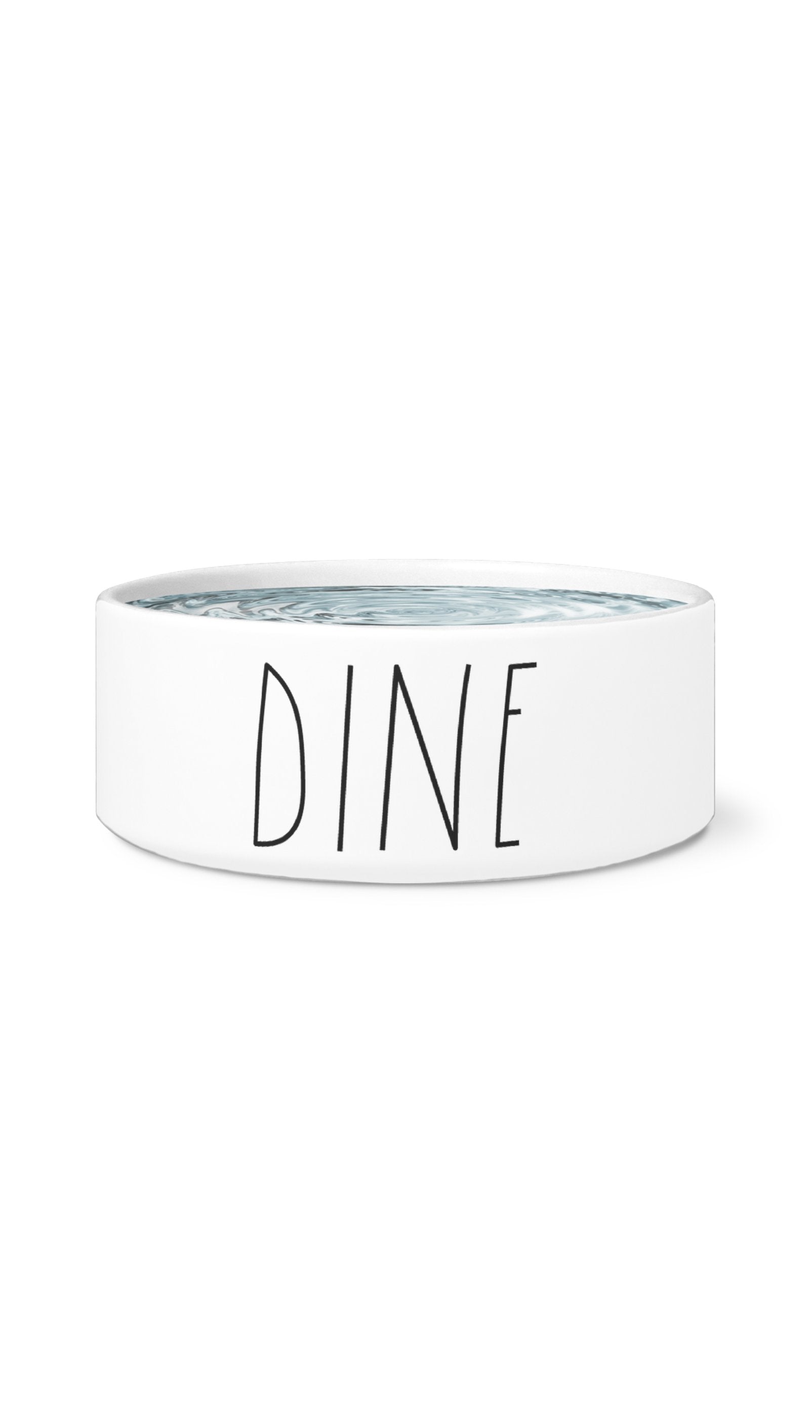 Dine Pet Bowl Dine White Pet Bowl | Sarcastic Me