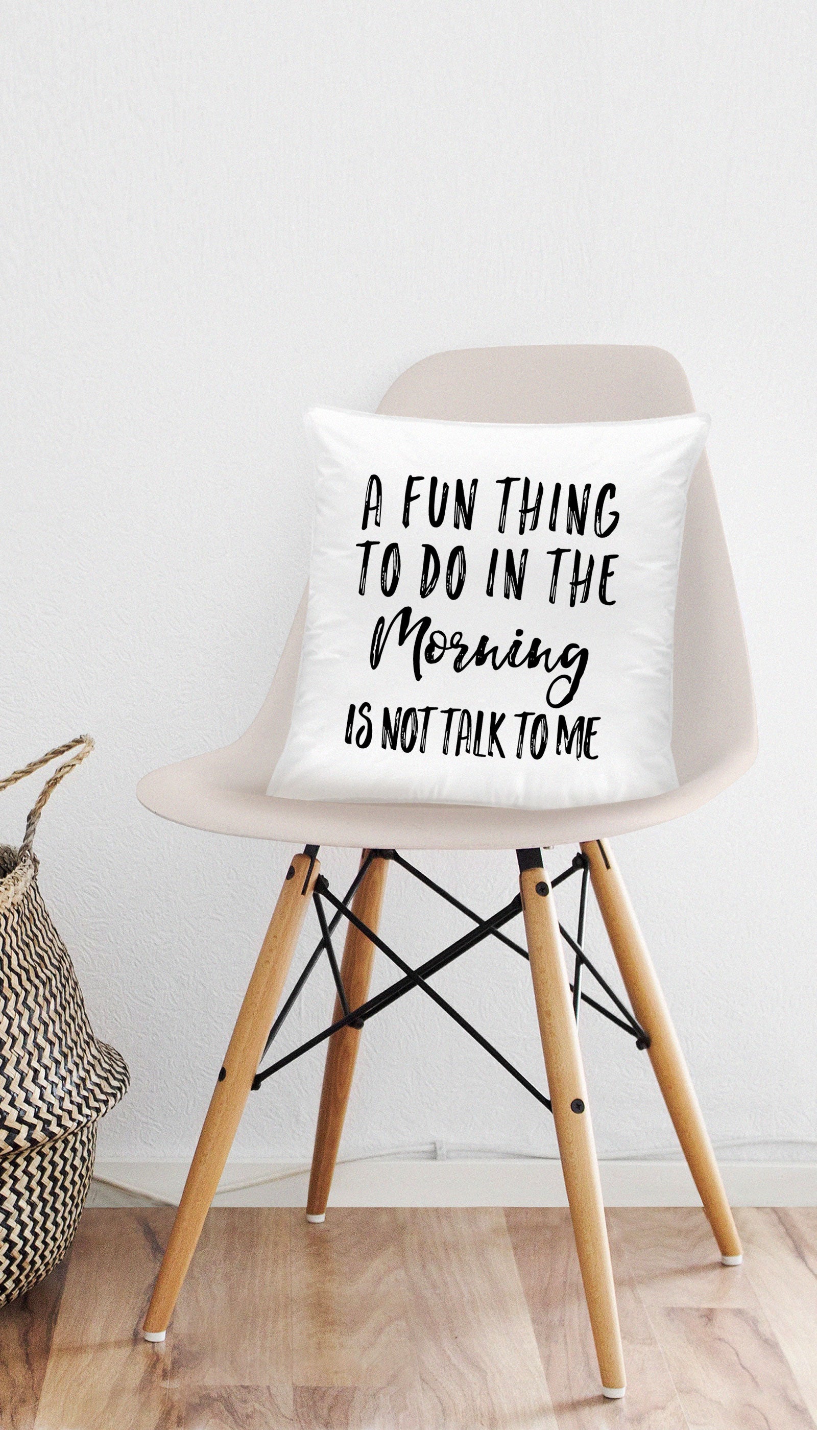 A Fun Thing To Do In The Morning Funny Throw Pillow A Fun Thing To Do In The Morning Funny & Clever Home Throw Pillow Gift | Sarcastic ME