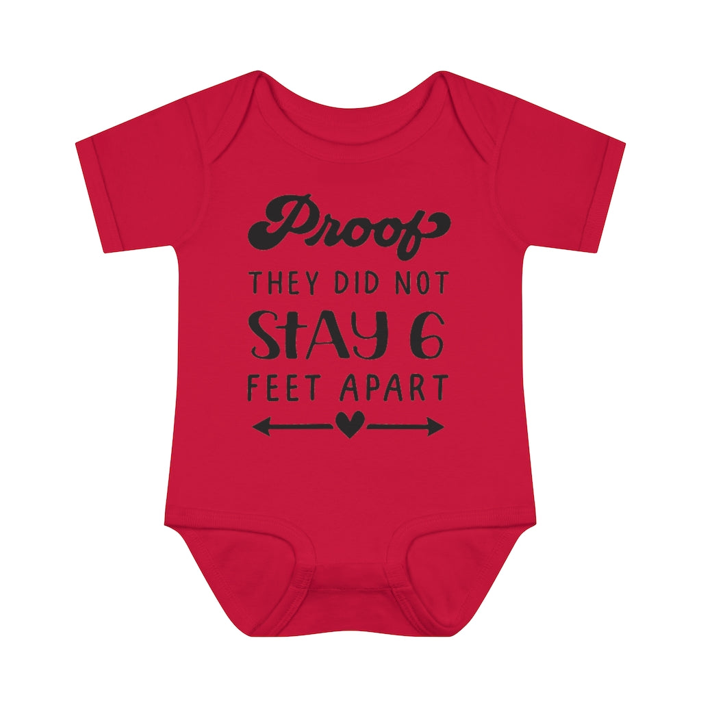 Six Feet Apart Infant Onesie Six Feet Apart Infant Onesie