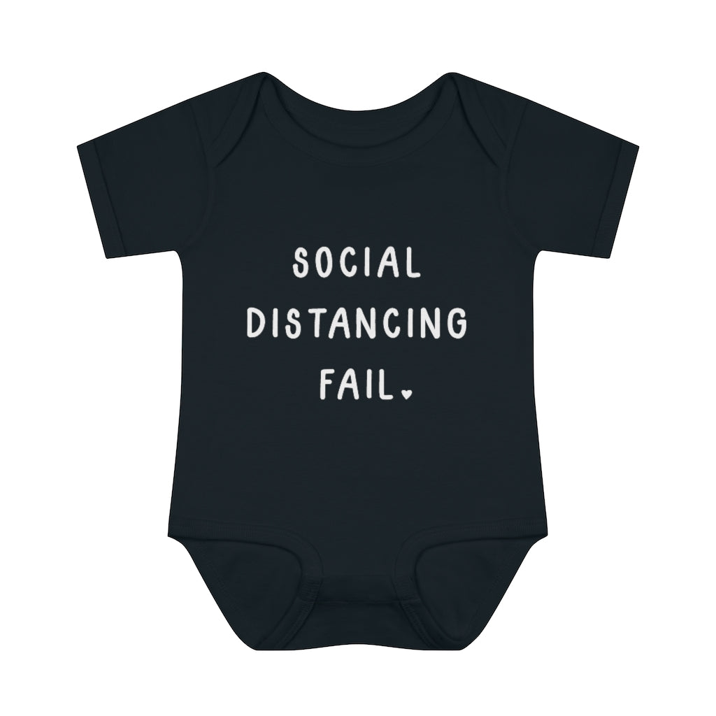Social Distancing Fail Infant Onesie Social Distancing Fail Infant Onesie