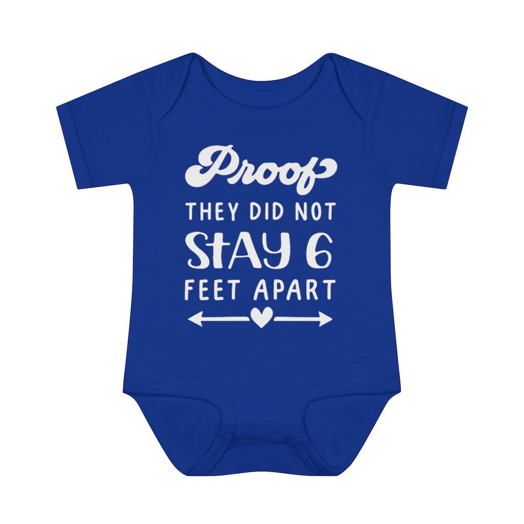 Six Feet Apart Infant Onesie Six Feet Apart Infant Onesie