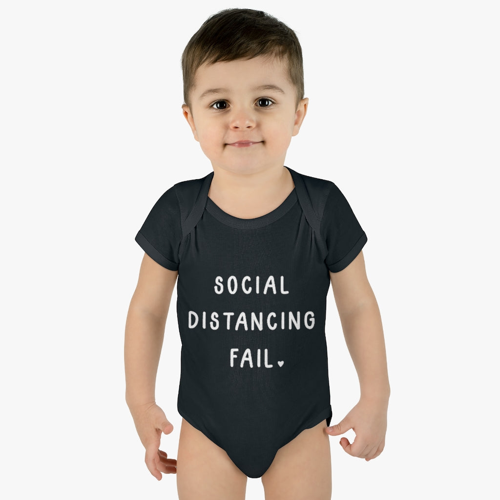 Social Distancing Fail Infant Onesie Social Distancing Fail Infant Onesie