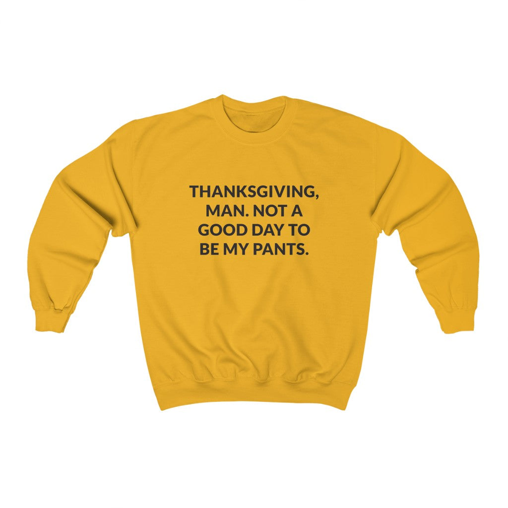 Thanksgiving, Man Crewneck Sweatshirt Thanksgiving, Man Crewneck Sweatshirt