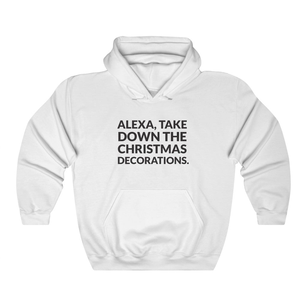 Alexa, The Christmas Decorations Hooded Sweatshirt Alexa, The Christmas Decorations Hooded Sweatshirt