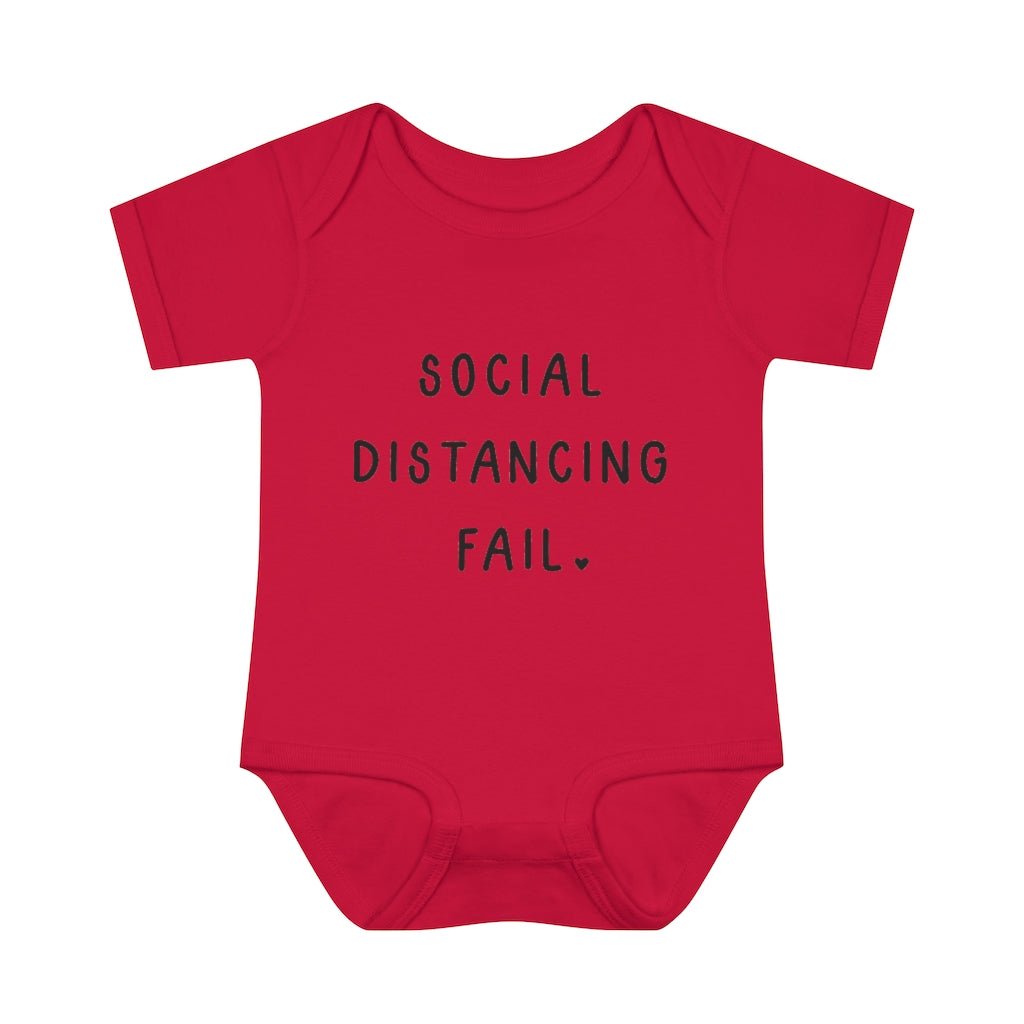 Social Distancing Fail Infant Onesie Social Distancing Fail Infant Onesie