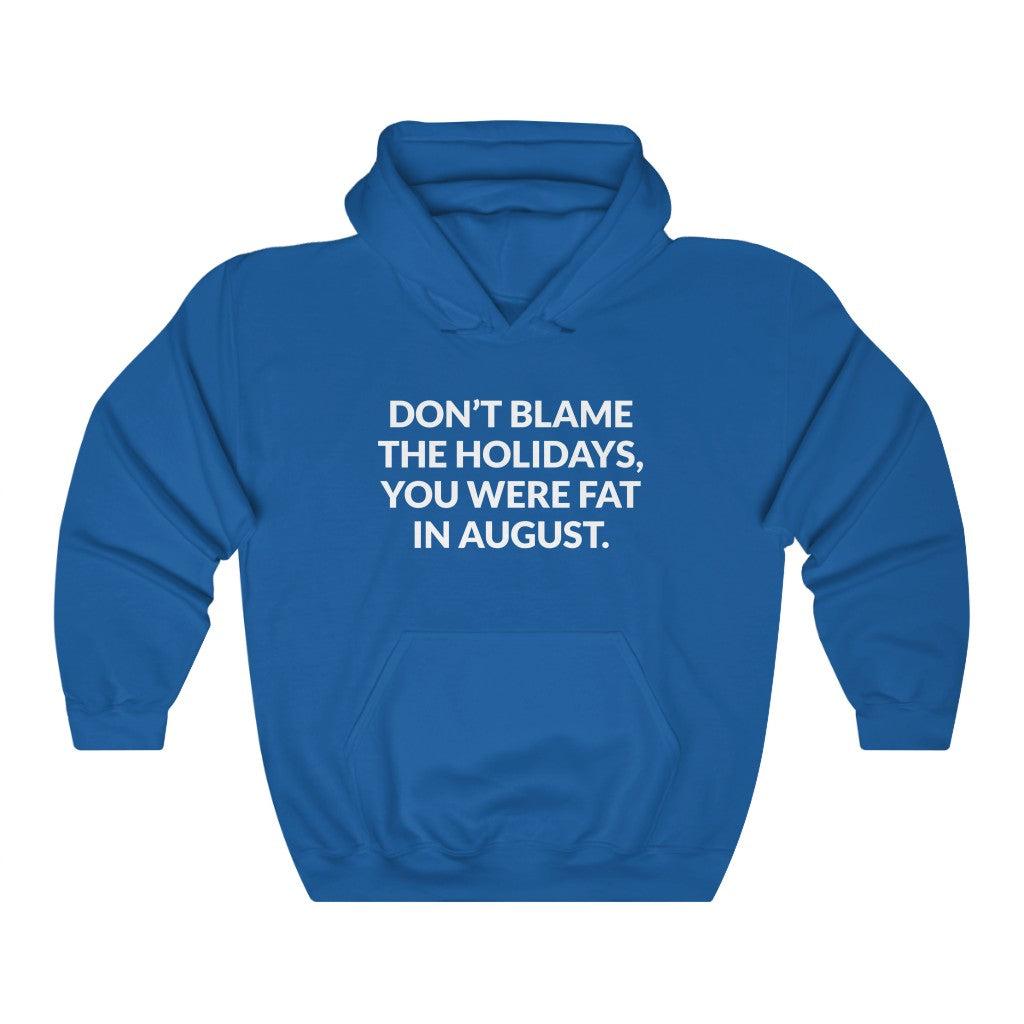 Dont Blame The Holidays Hooded Sweatshirt Dont Blame The Holidays Hooded Sweatshirt