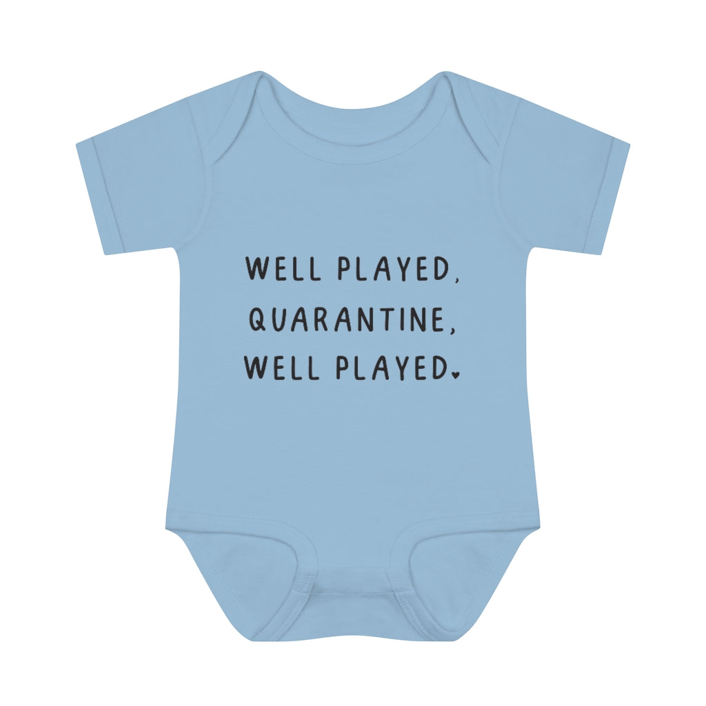 Well Played Quarantine Infant Onesie Well Played Quarantine Infant Onesie