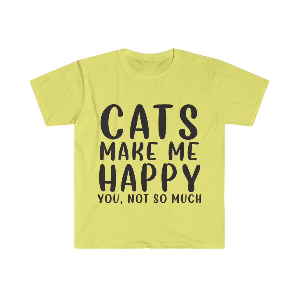 Cats Make Me Happy T-Shirt Cats Make Me Happy T-Shirt