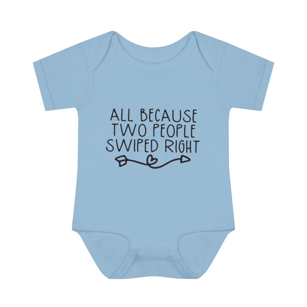 Swiped Right Infant Onesie Swiped Right Infant Onesie