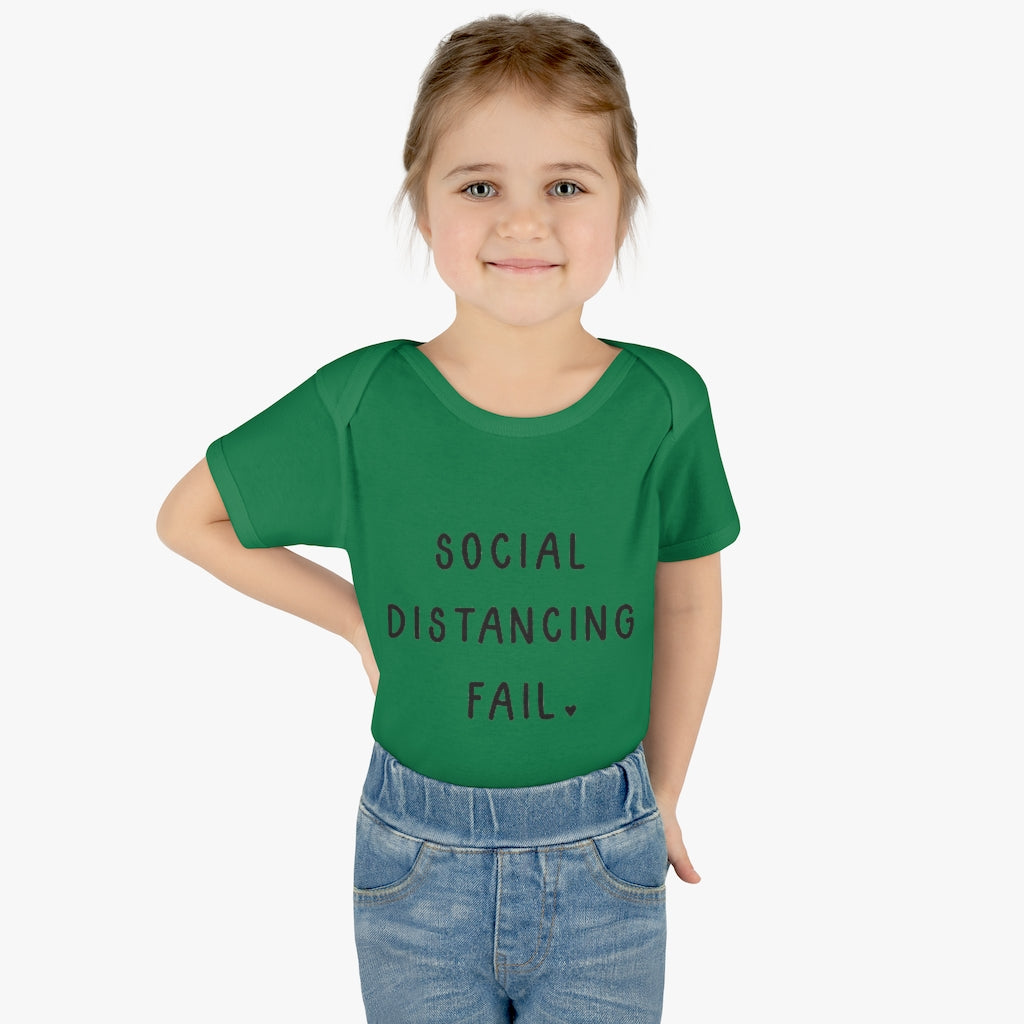 Social Distancing Fail Infant Onesie Social Distancing Fail Infant Onesie