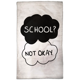 School? Not Okay Hand Towel