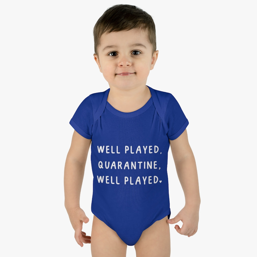 Well Played Quarantine Infant Onesie Well Played Quarantine Infant Onesie