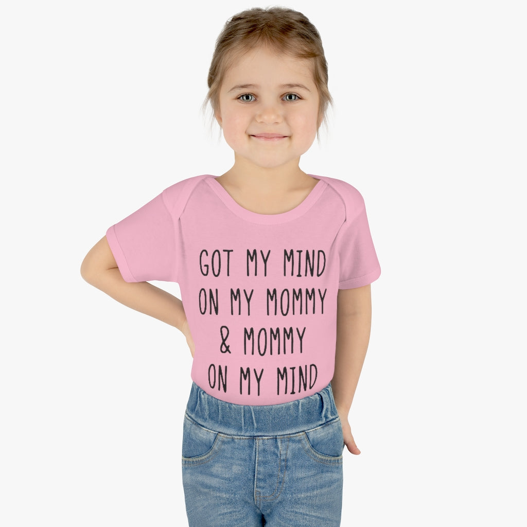 Mommy On My Mind Infant Onesie Mommy On My Mind Infant Onesie
