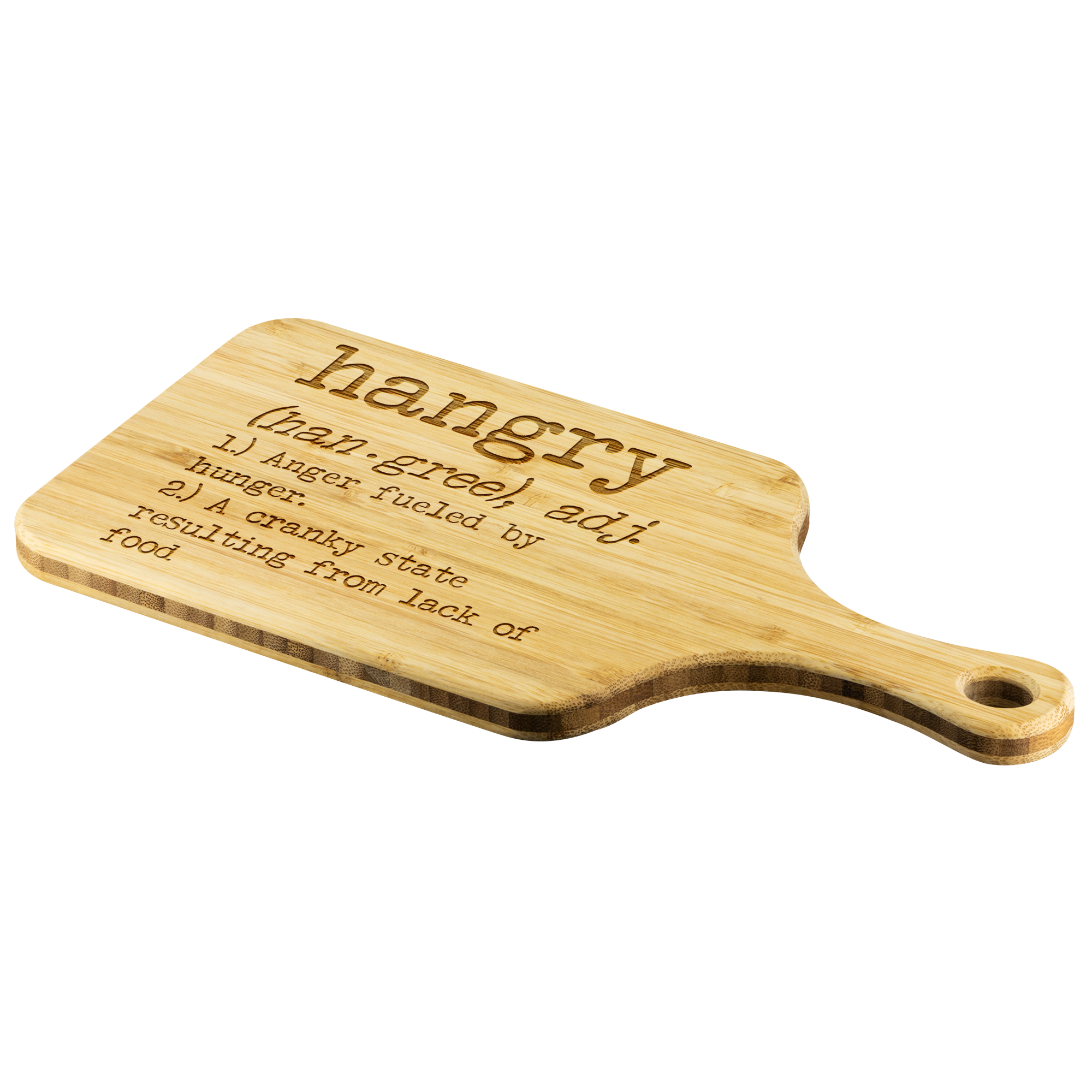 Hangry Anger Fueled By Hunger Funny Wooden Cutting Board Hangry Anger Fueled By Hunger Funny Wooden Cutting Board | Sarcastic Me