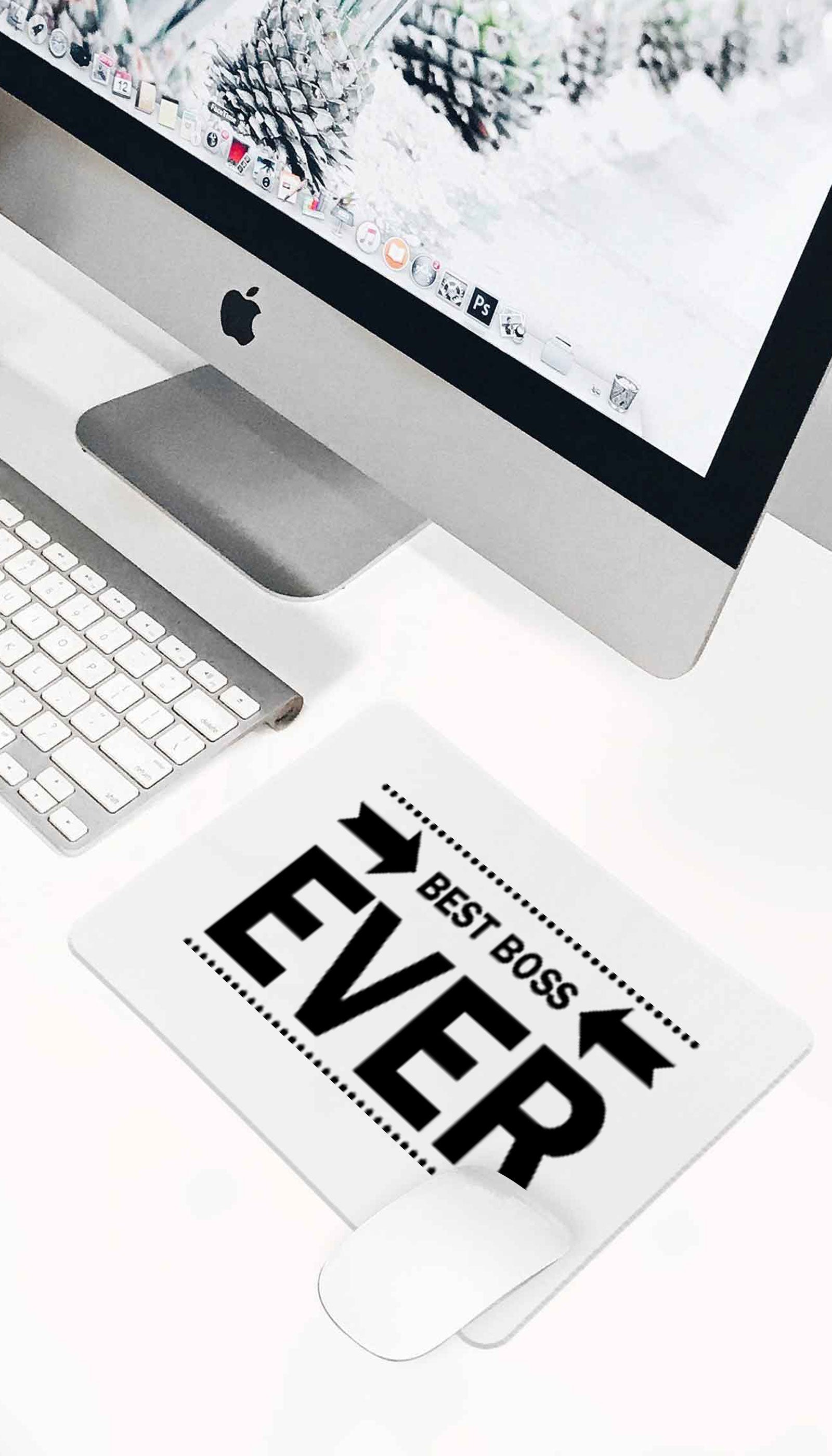 Best Boss Ever Mouse Pad Best Boss Ever Funny Office Mouse Pad