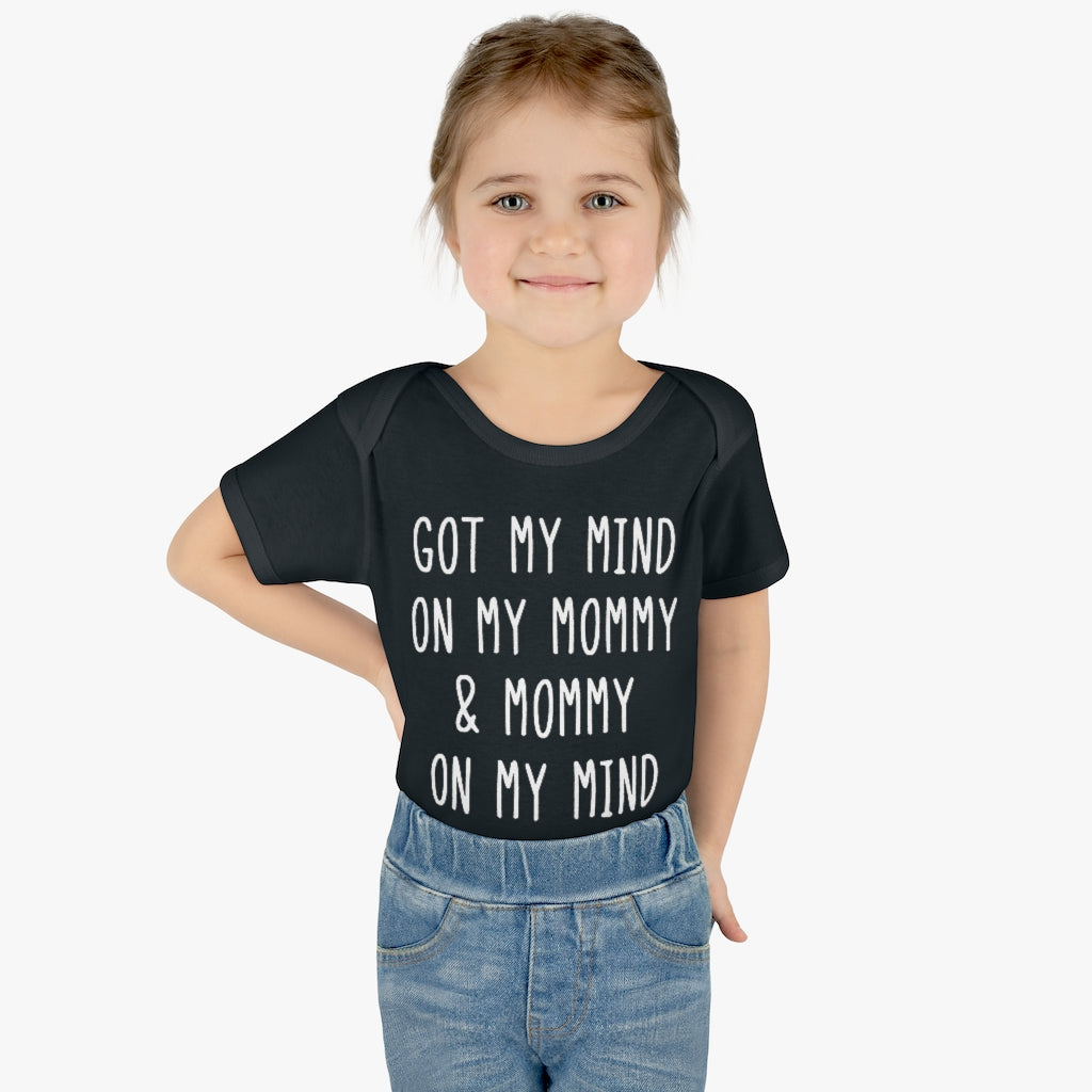 Mommy On My Mind Infant Onesie Mommy On My Mind Infant Onesie
