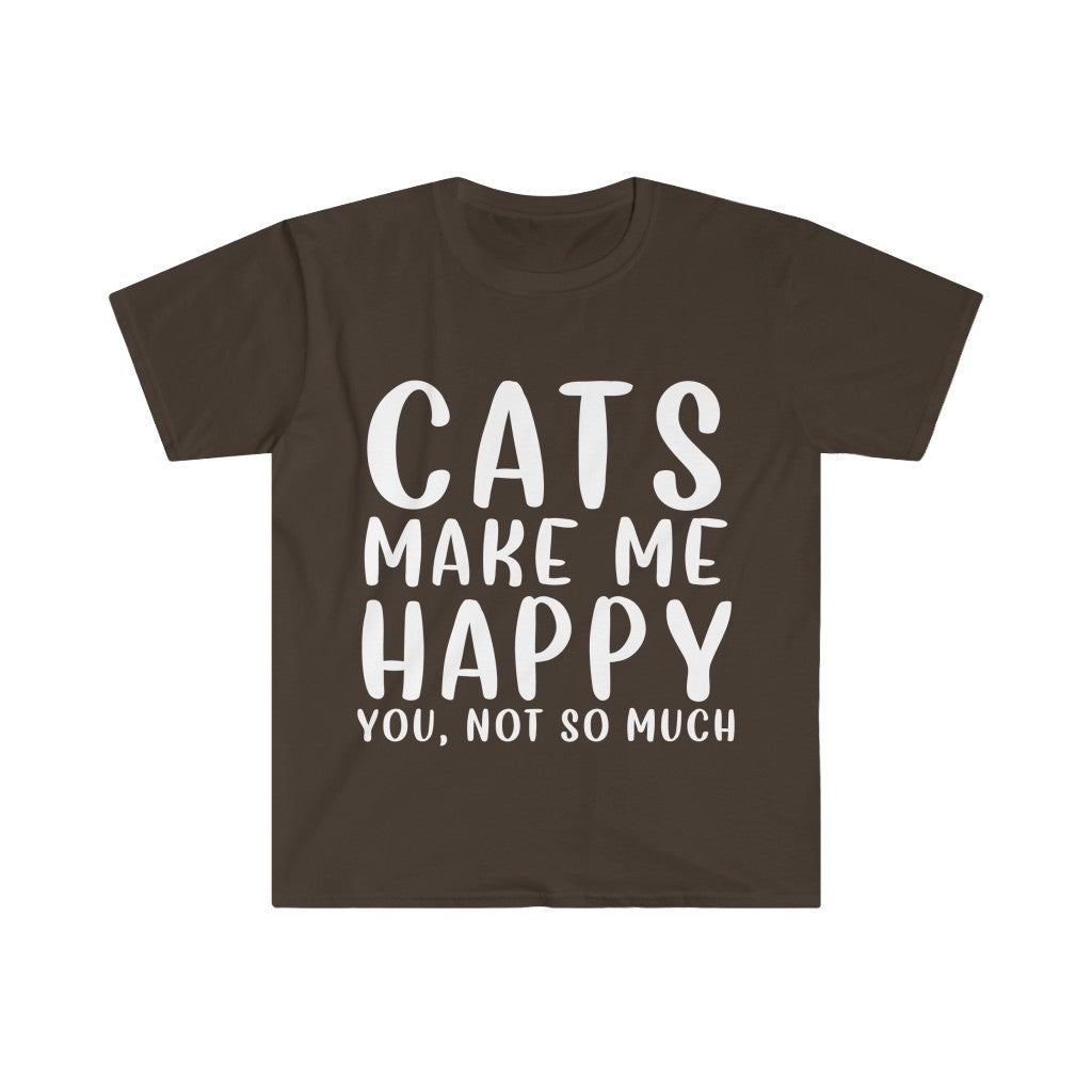 Cats Make Me Happy T-Shirt Cats Make Me Happy T-Shirt