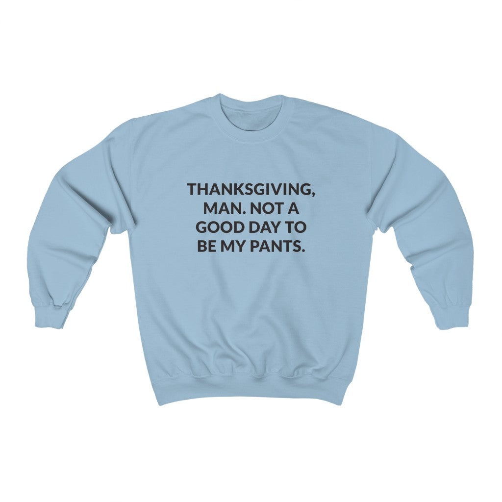 Thanksgiving, Man Crewneck Sweatshirt Thanksgiving, Man Crewneck Sweatshirt