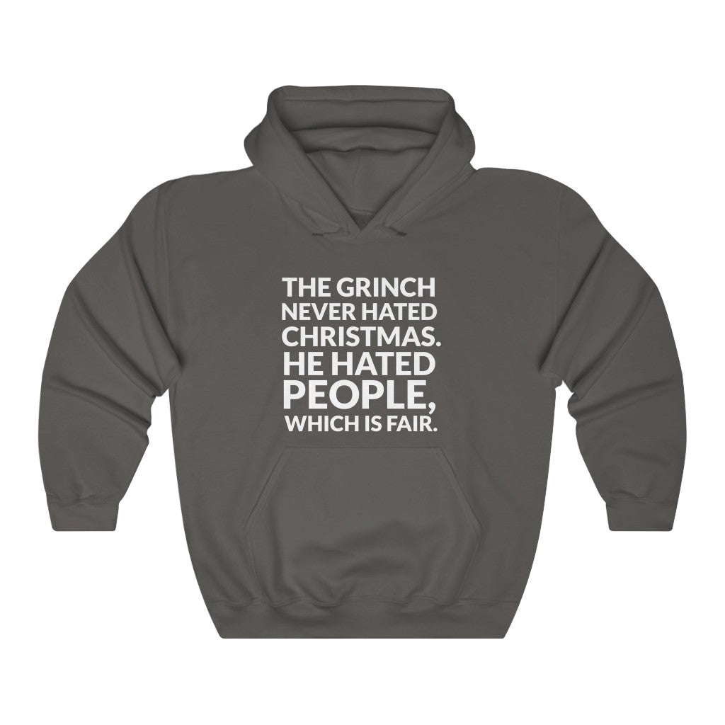 The Grinch Never Hated Christmas Hooded Sweatshirt The Grinch Never Hated Christmas Hooded Sweatshirt