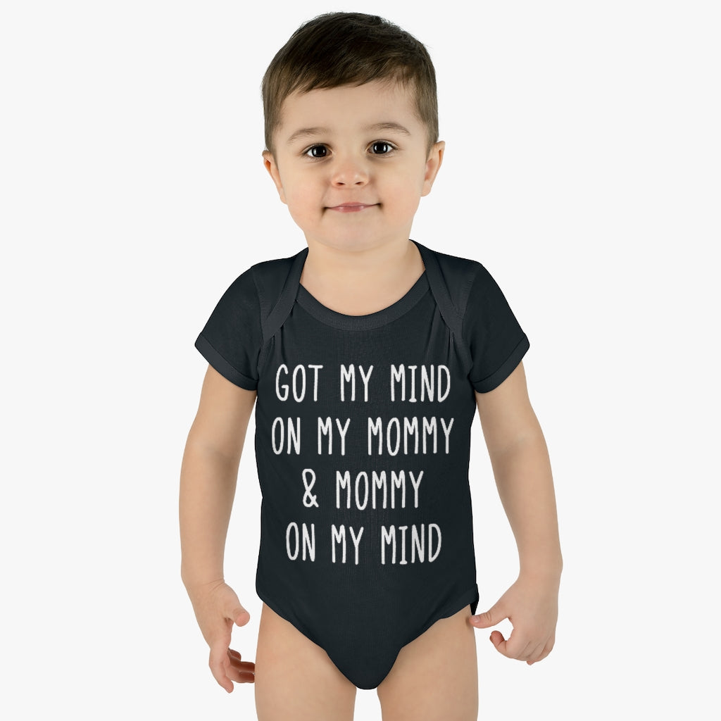 Mommy On My Mind Infant Onesie Mommy On My Mind Infant Onesie