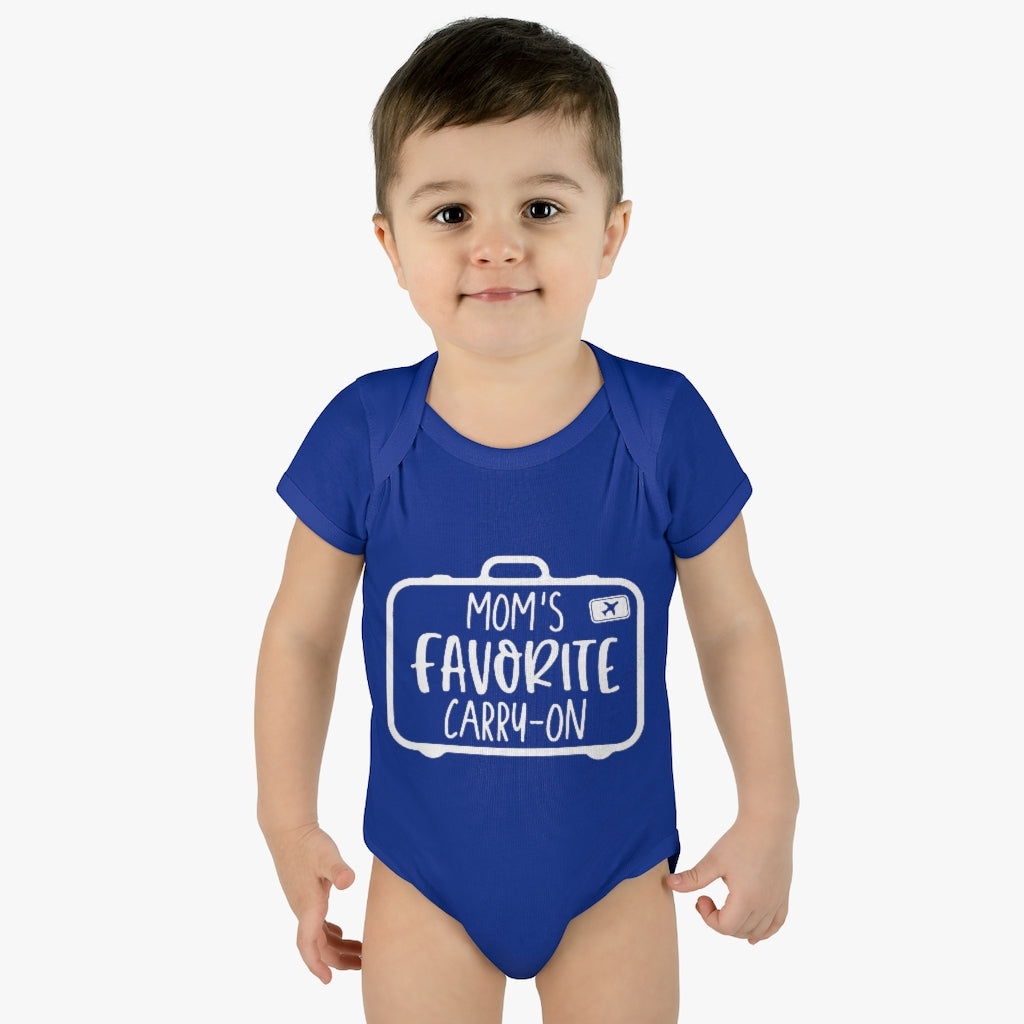 Mom's Favorite Carry-On Infant Onesie Mom's Favorite Carry-On Infant Onesie
