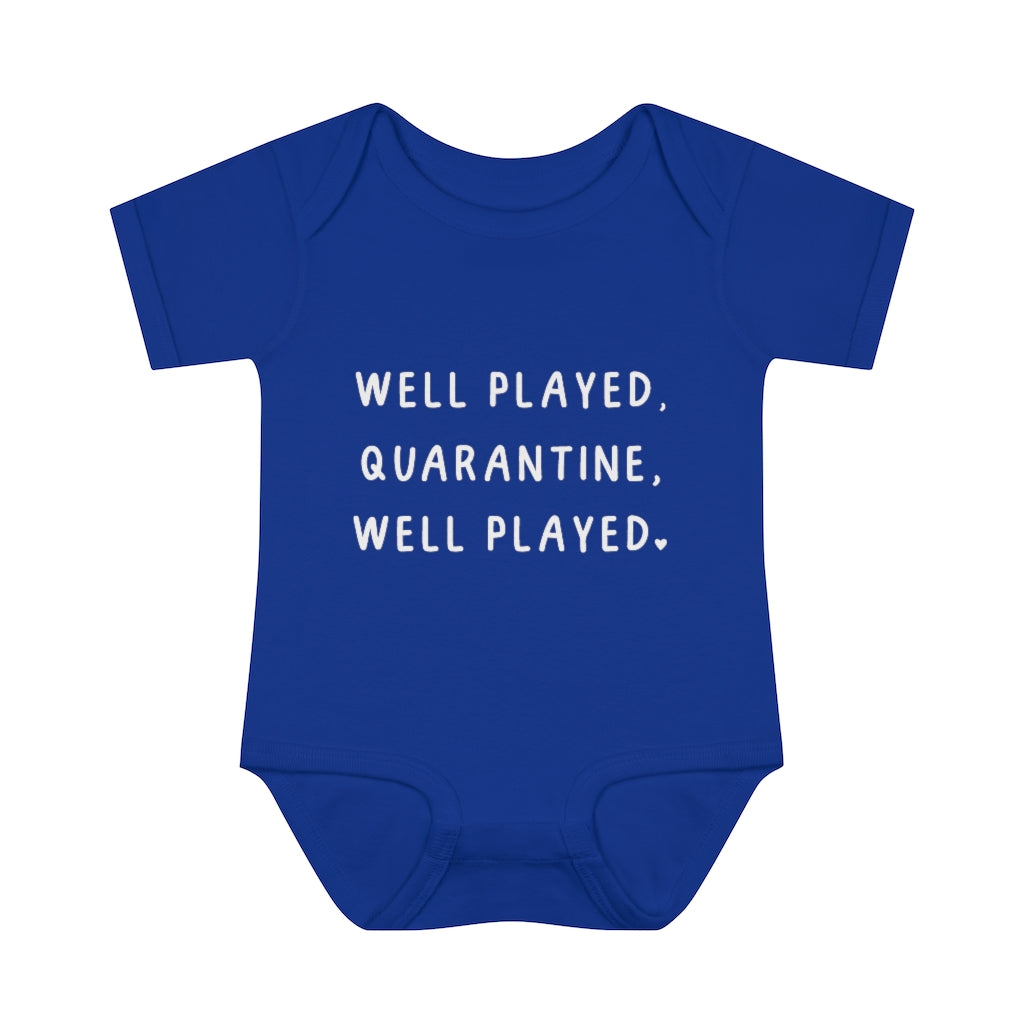 Well Played Quarantine Infant Onesie Well Played Quarantine Infant Onesie
