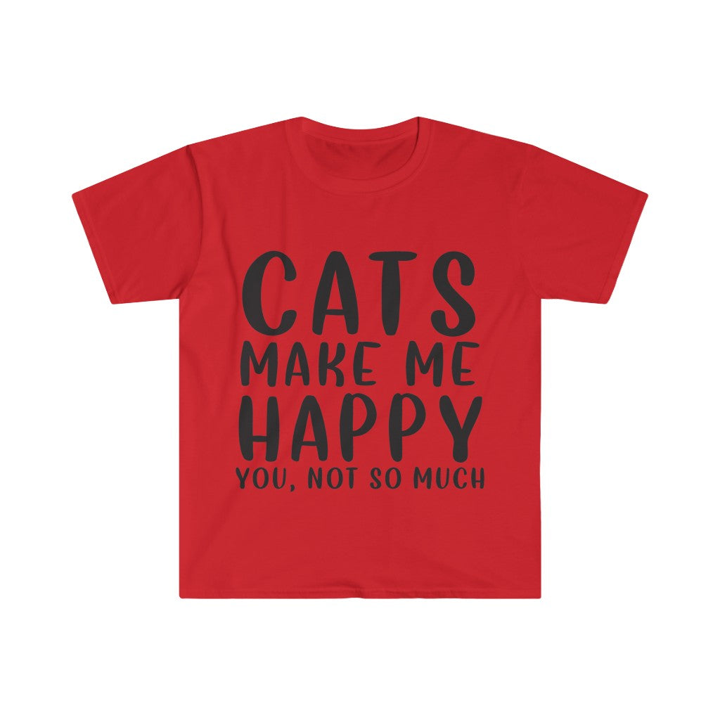 Cats Make Me Happy T-Shirt Cats Make Me Happy T-Shirt