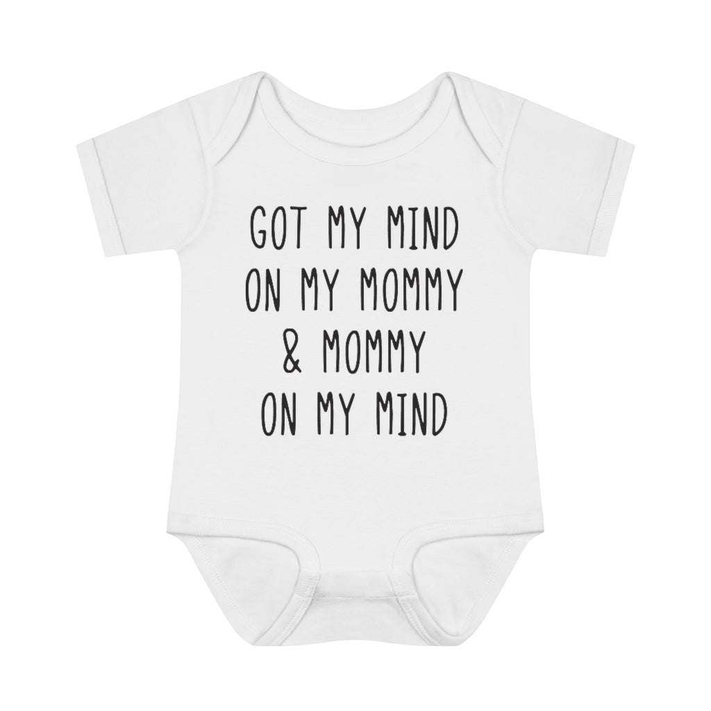 Mommy On My Mind Infant Onesie Mommy On My Mind Infant Onesie