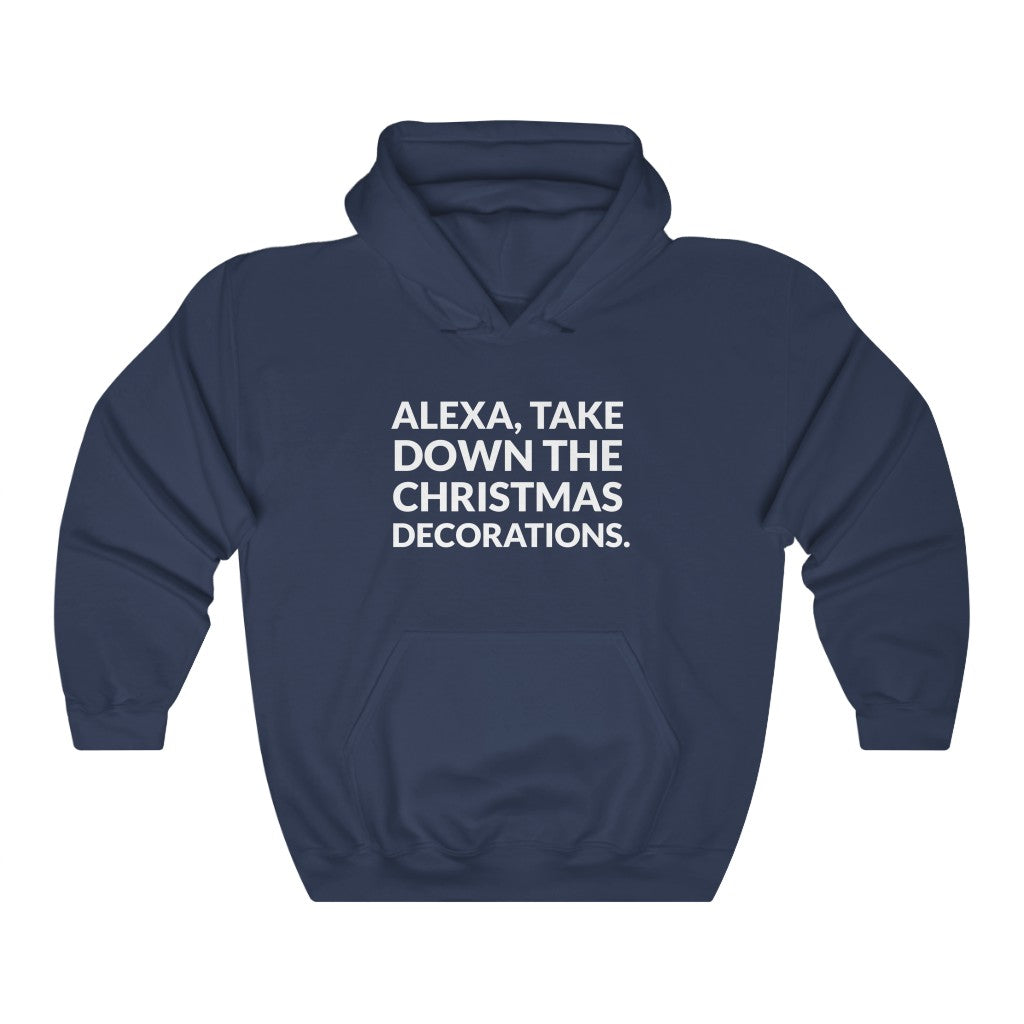 Alexa, The Christmas Decorations Hooded Sweatshirt Alexa, The Christmas Decorations Hooded Sweatshirt