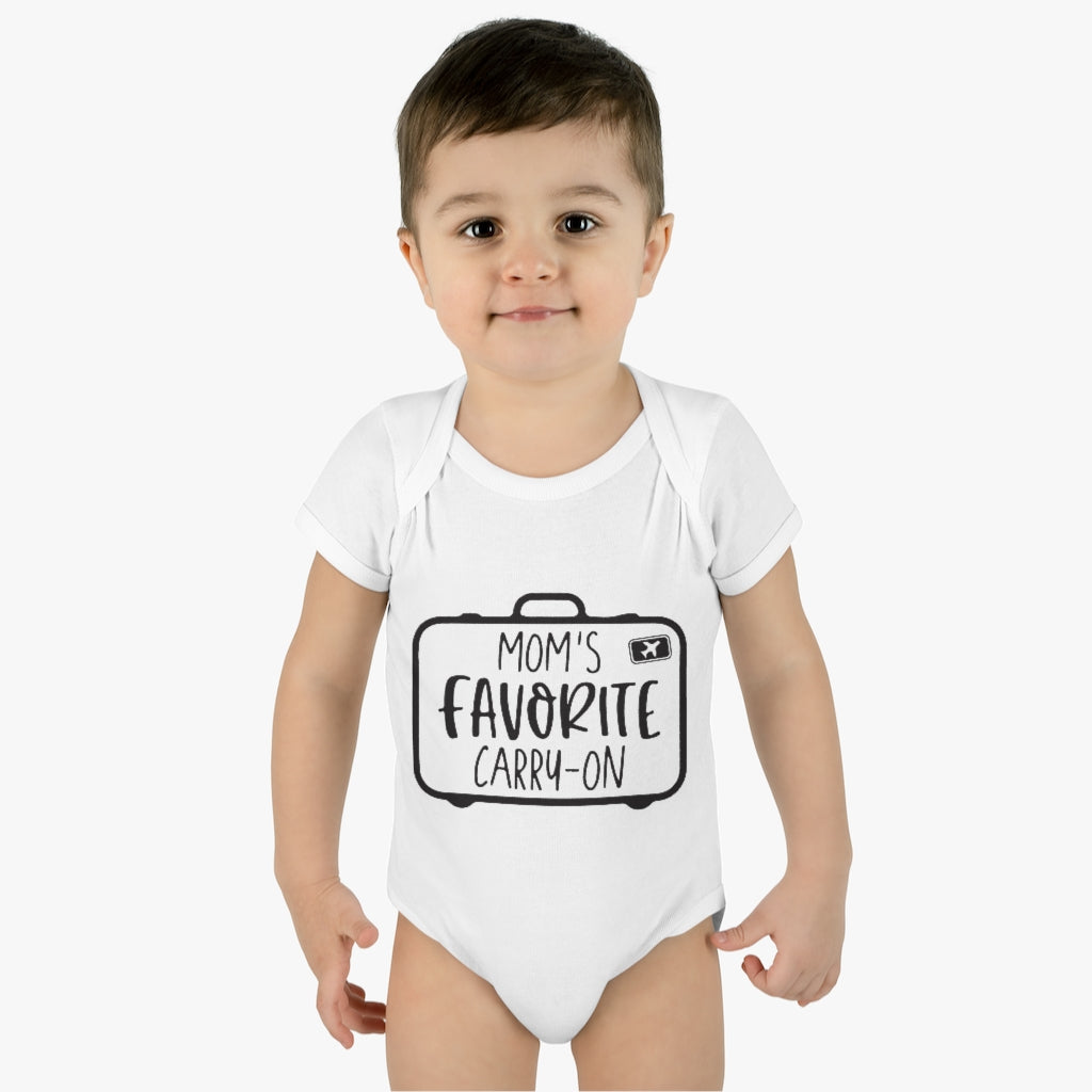 Mom's Favorite Carry-On Infant Onesie Mom's Favorite Carry-On Infant Onesie